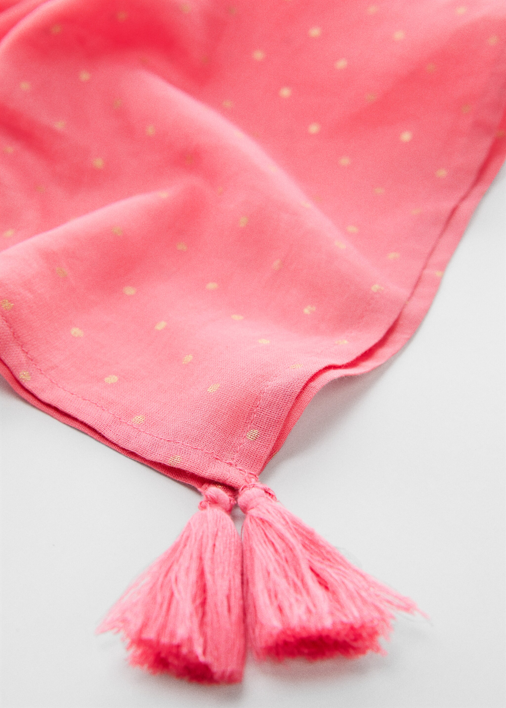 Fringes printed scarf - Details of the article 1