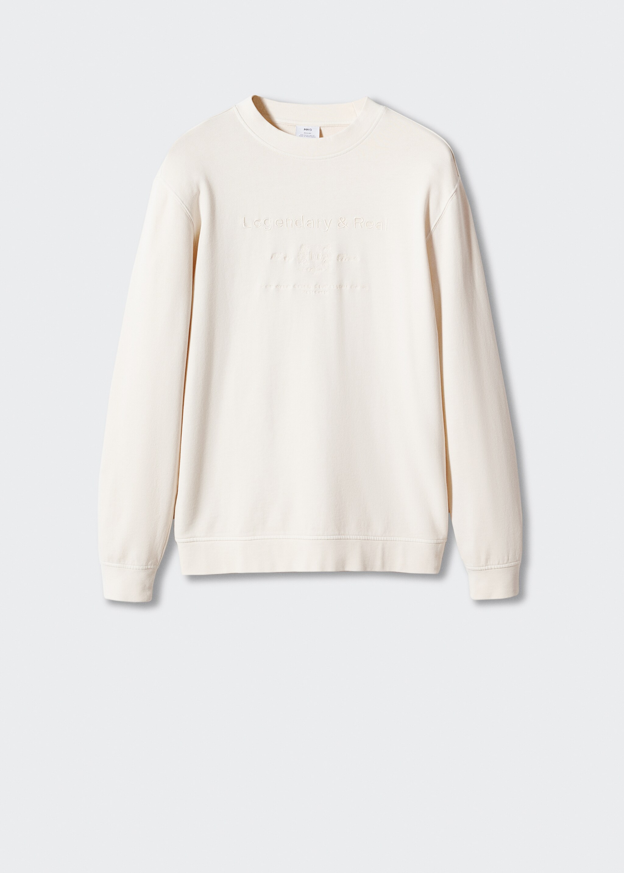 Sweatshirt aus 100 % Baumwolle mit Stickdetail - Artikel ohne Model