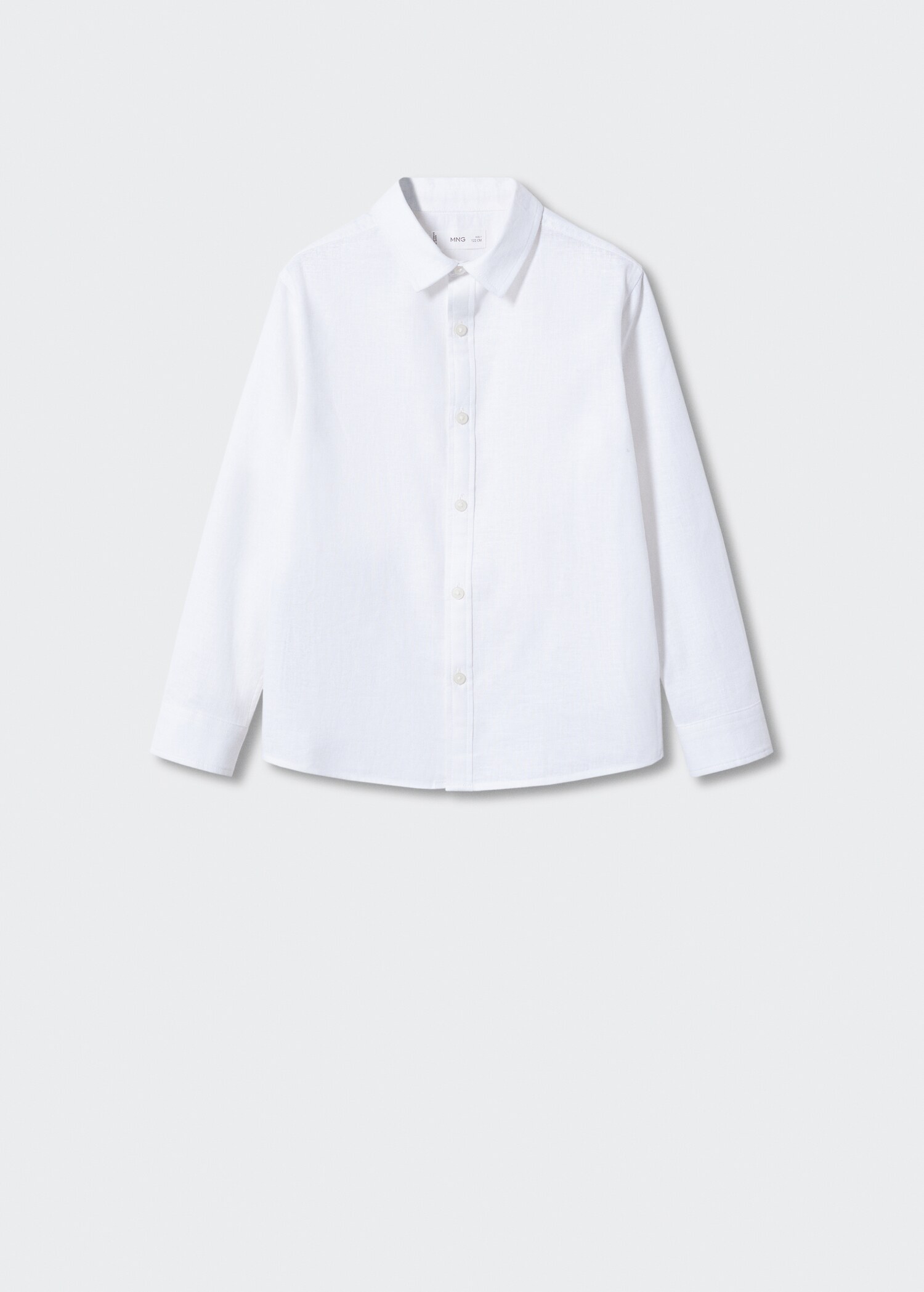 Cotton linen-blend shirt - Article without model