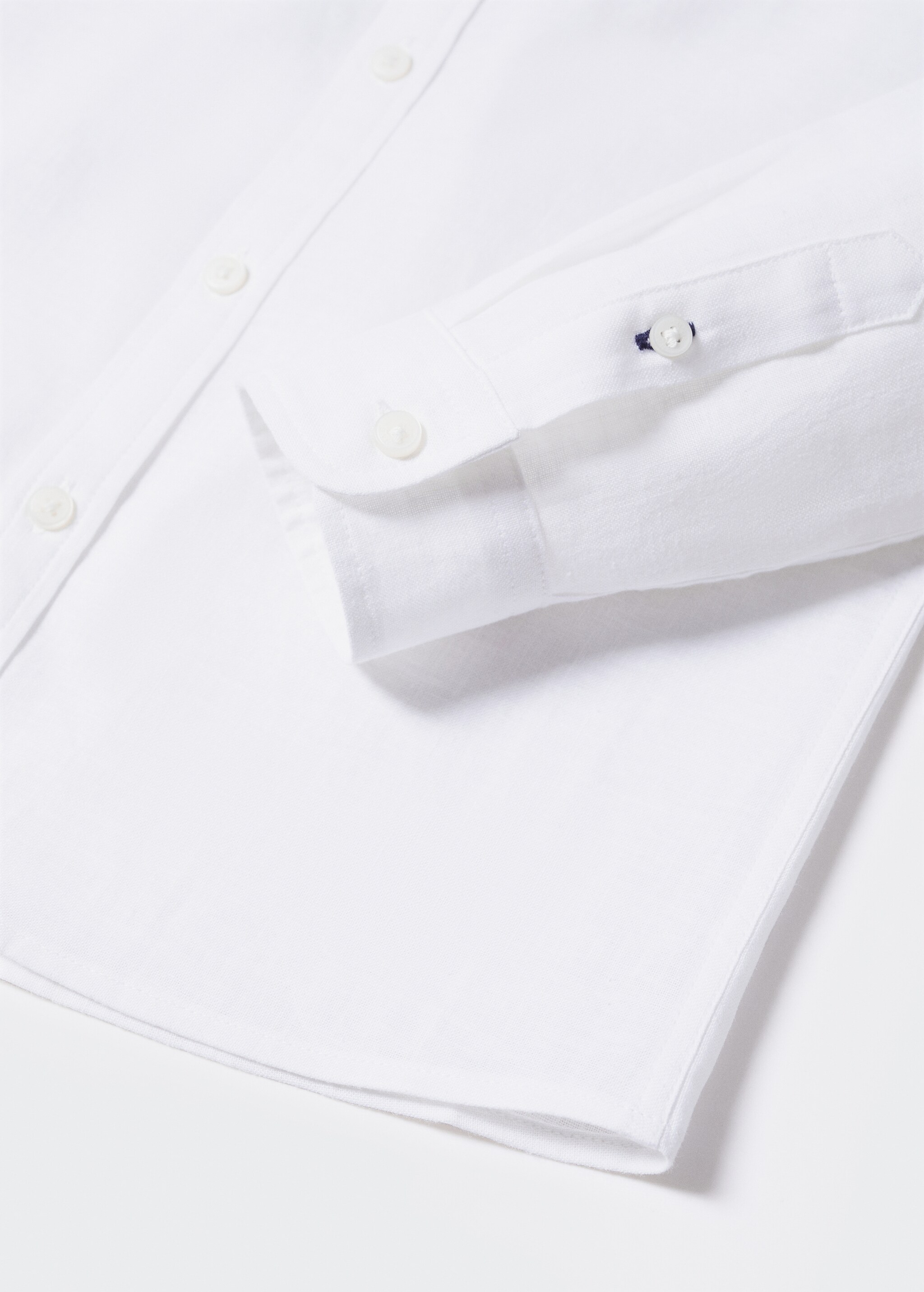 Cotton linen-blend shirt - Details of the article 8