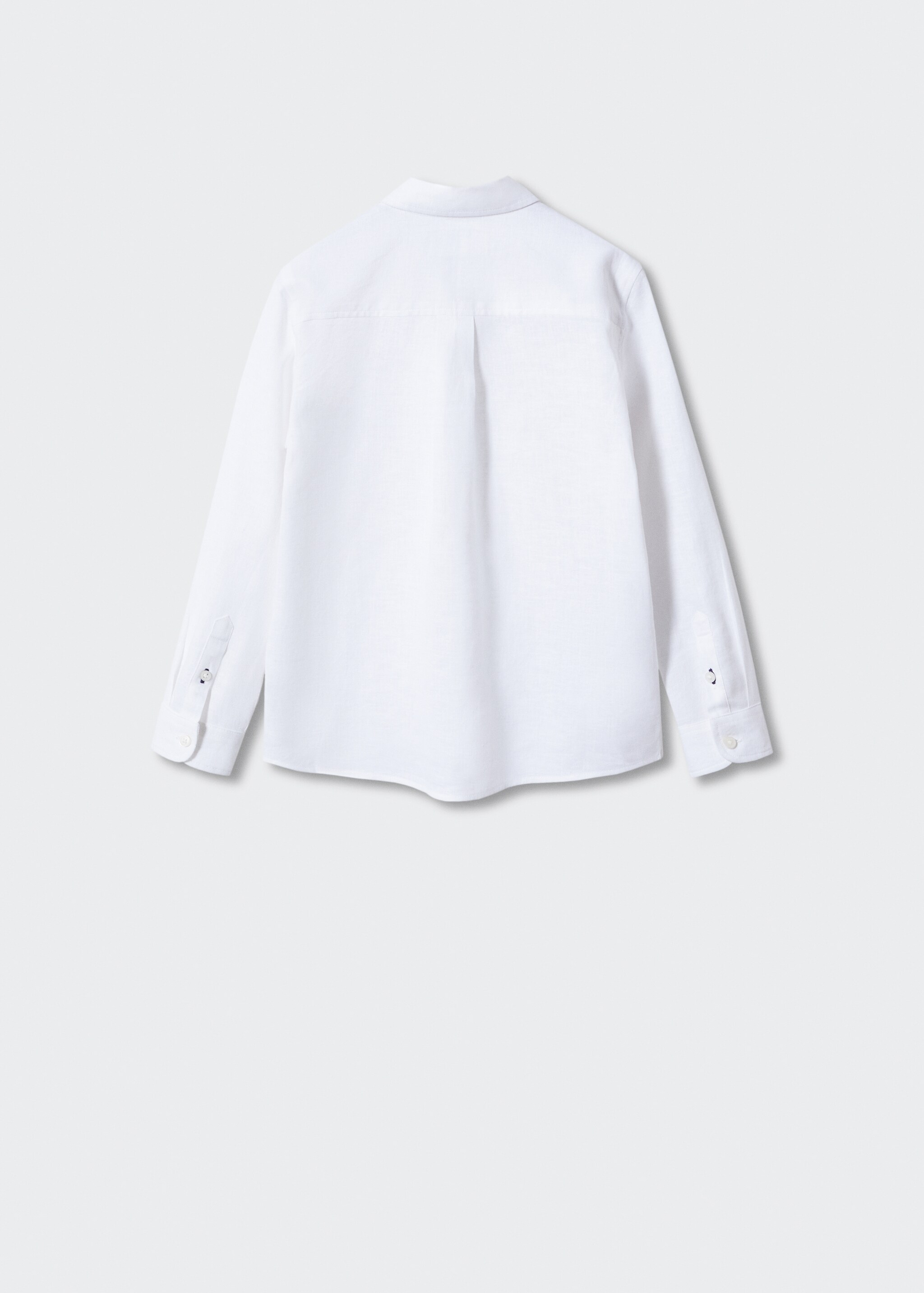 Cotton linen-blend shirt - Reverse of the article