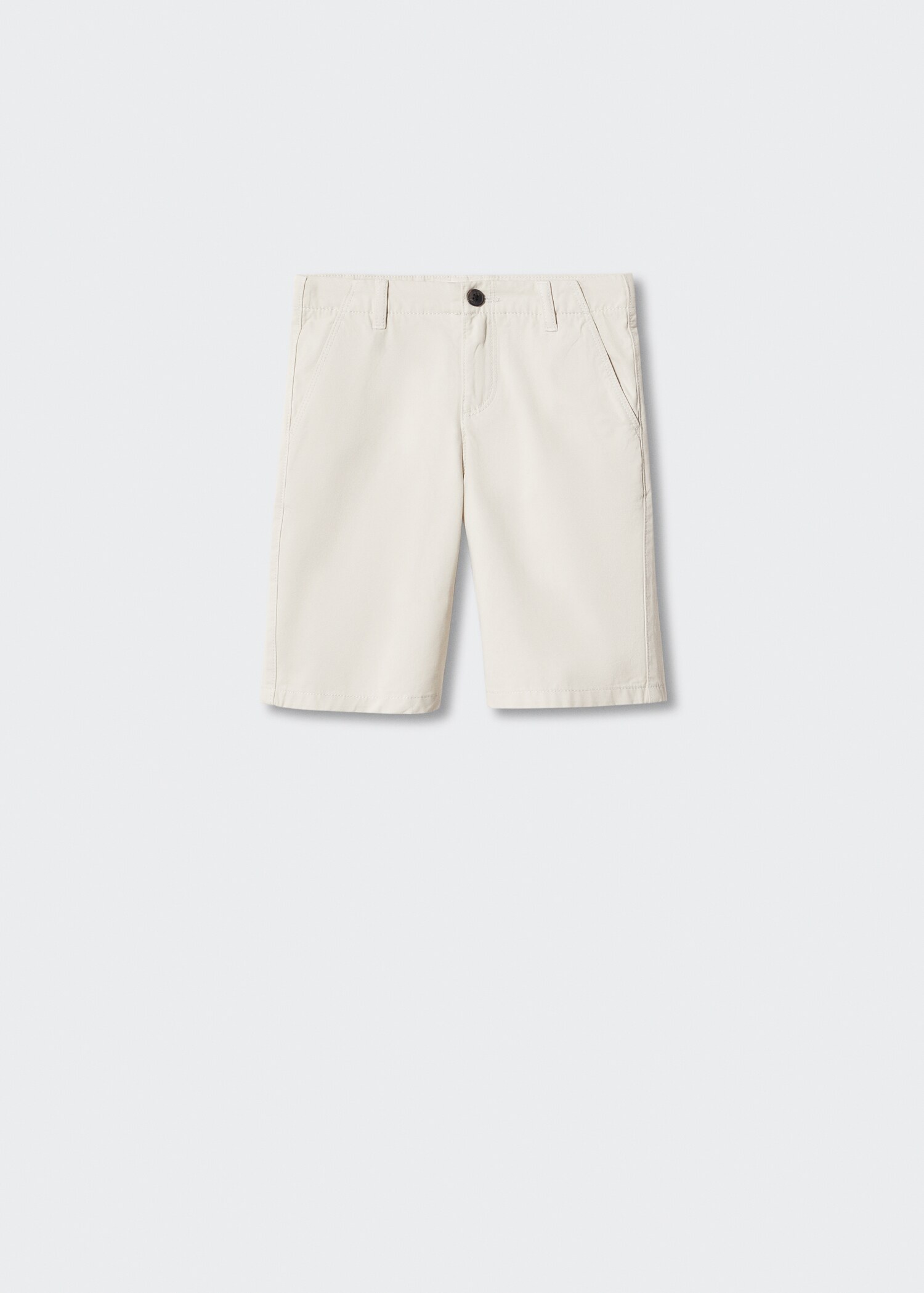 Bermude slim fit chino din bumbac - Articol fără model