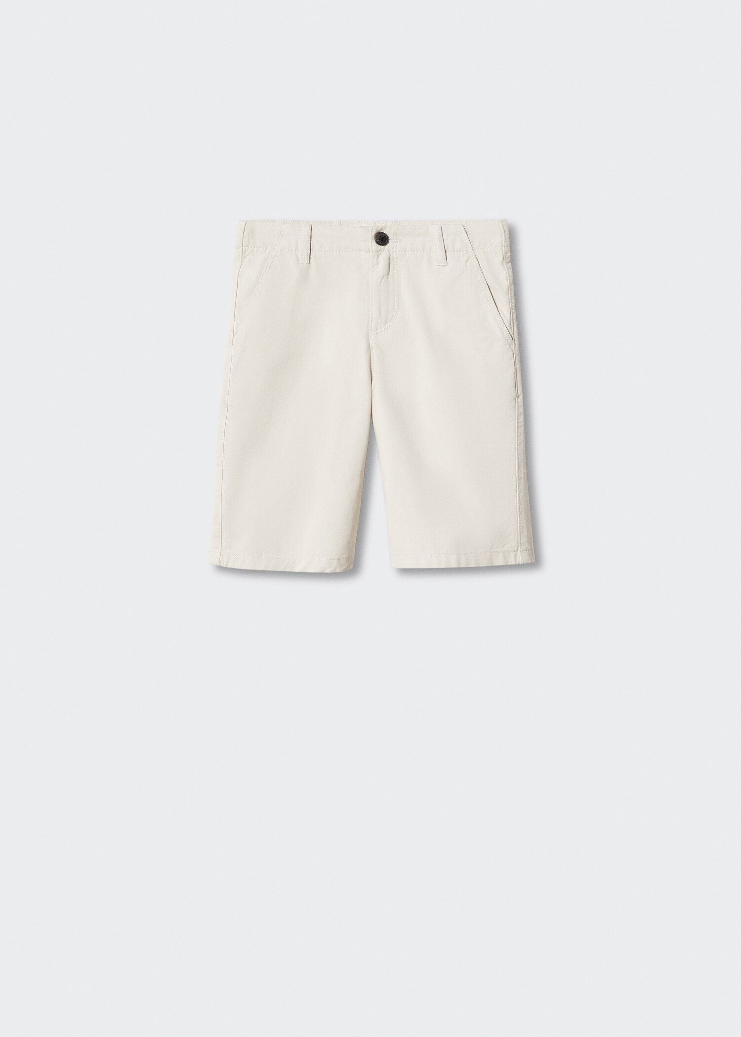 Slim-fit chino cotton bermuda shorts - Article without model