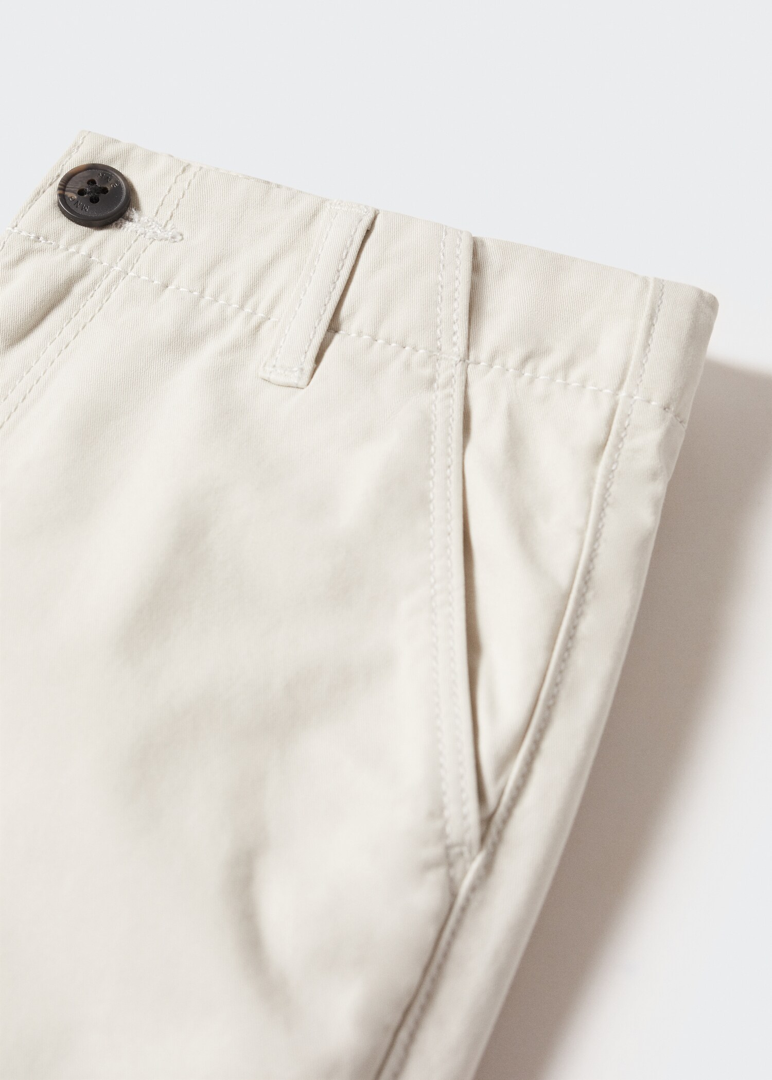 Bermude slim fit chino din bumbac - Detaliu al articolului 8
