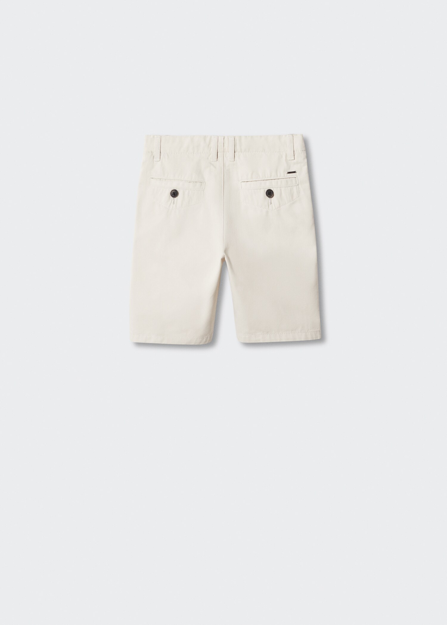 Slim-Fit-Bermudashorts im Chino-Stil aus Baumwolle - Rückseite des Artikels