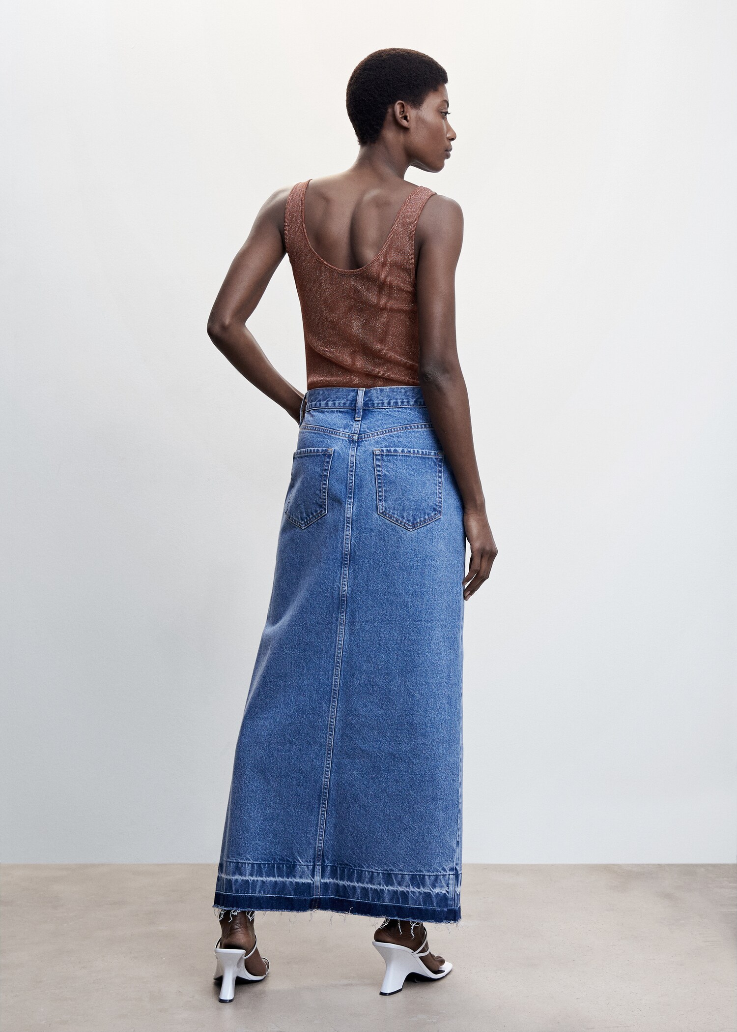 Top de malha de lurex - Verso do artigo