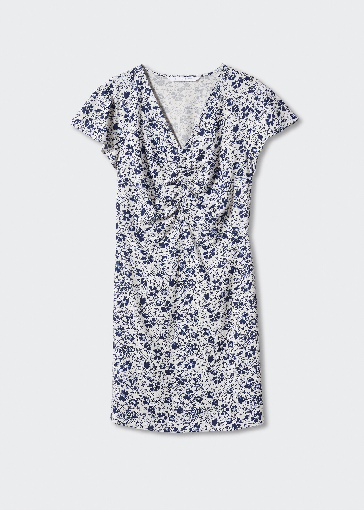 Short-sleeve floral-print dress - Article without model