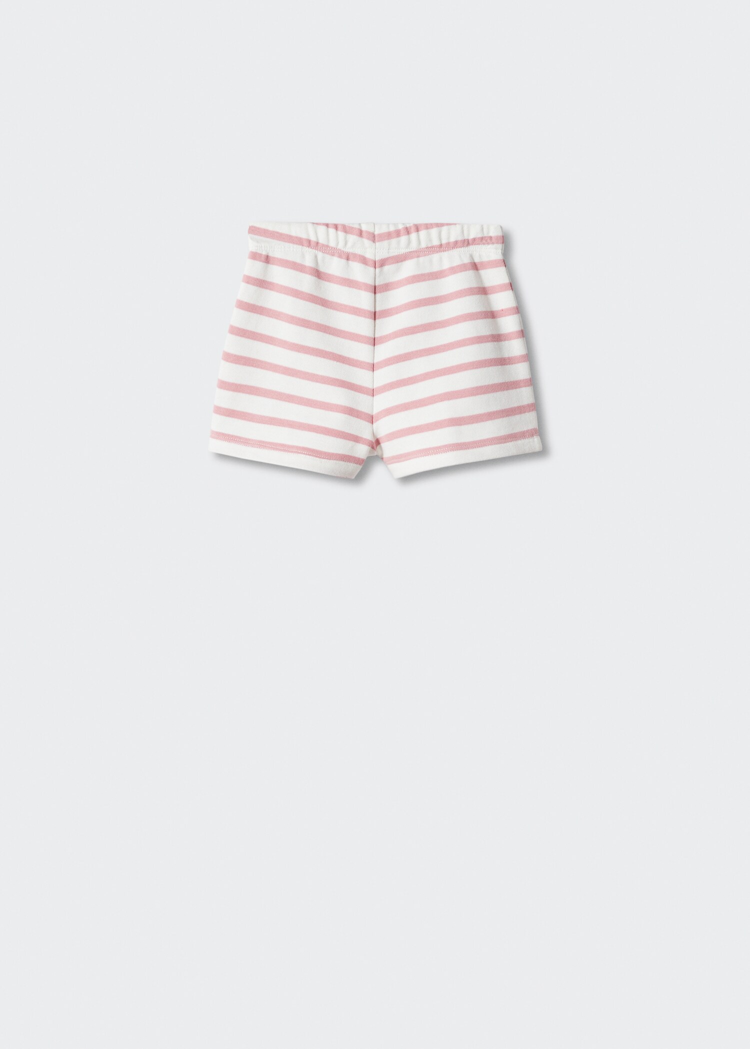Cotton striped shorts - Reverse of the article