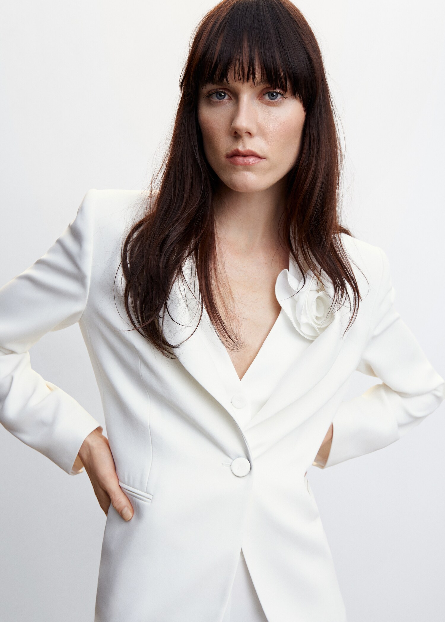 Straight-fit suit blazer - Details of the article 1