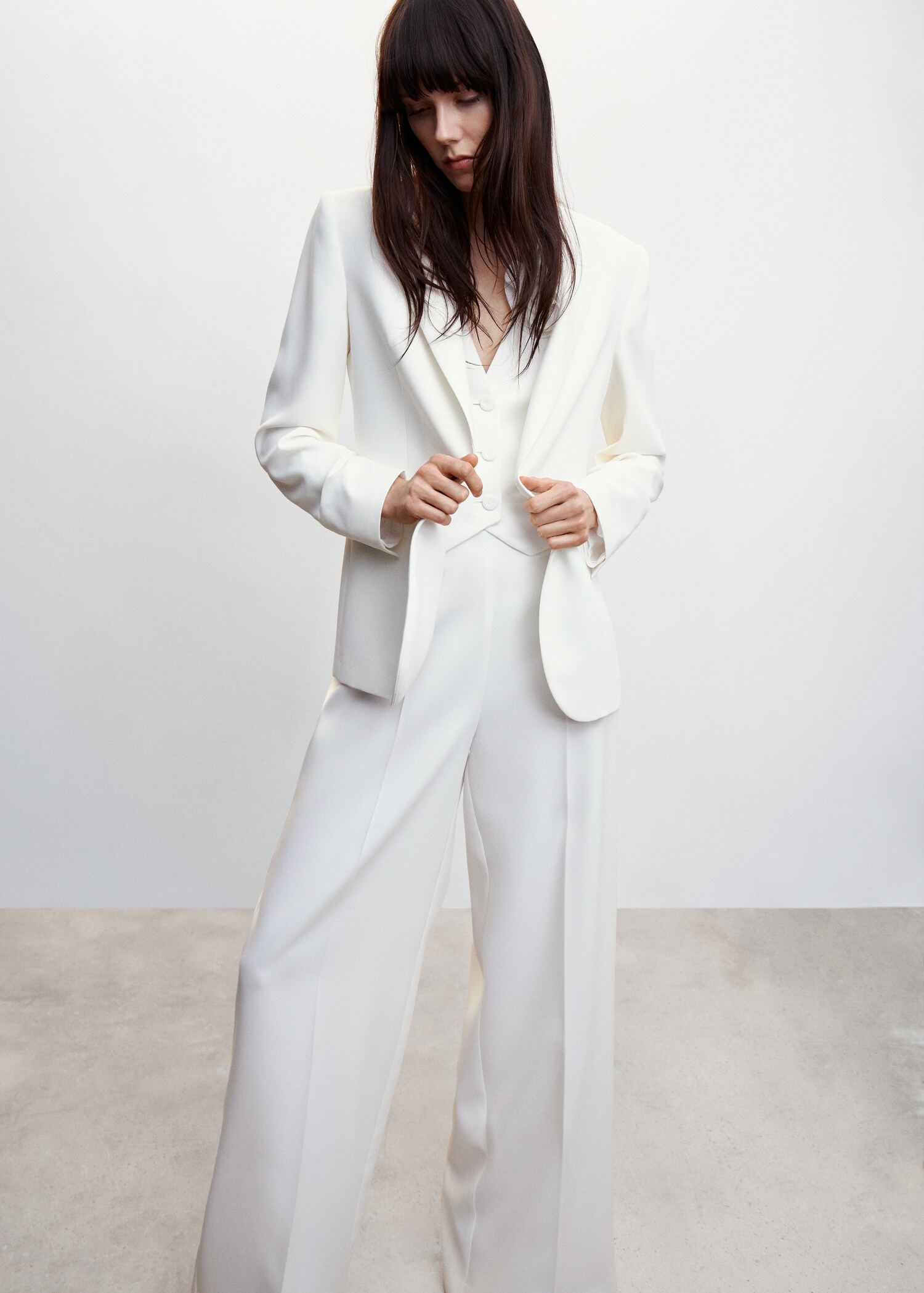 Straight-fit suit blazer - Details of the article 2