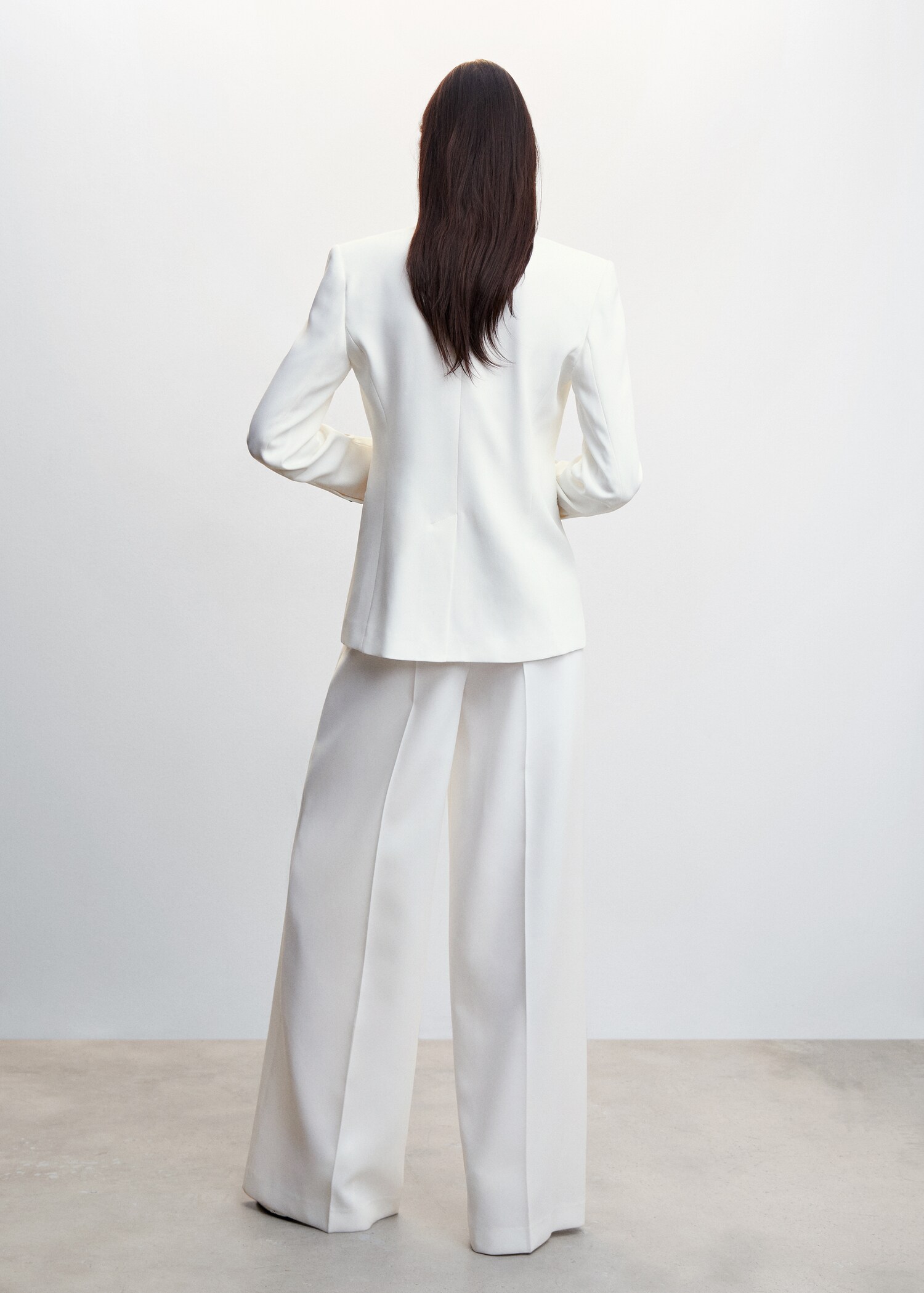 Straight-fit suit blazer - Reverse of the article
