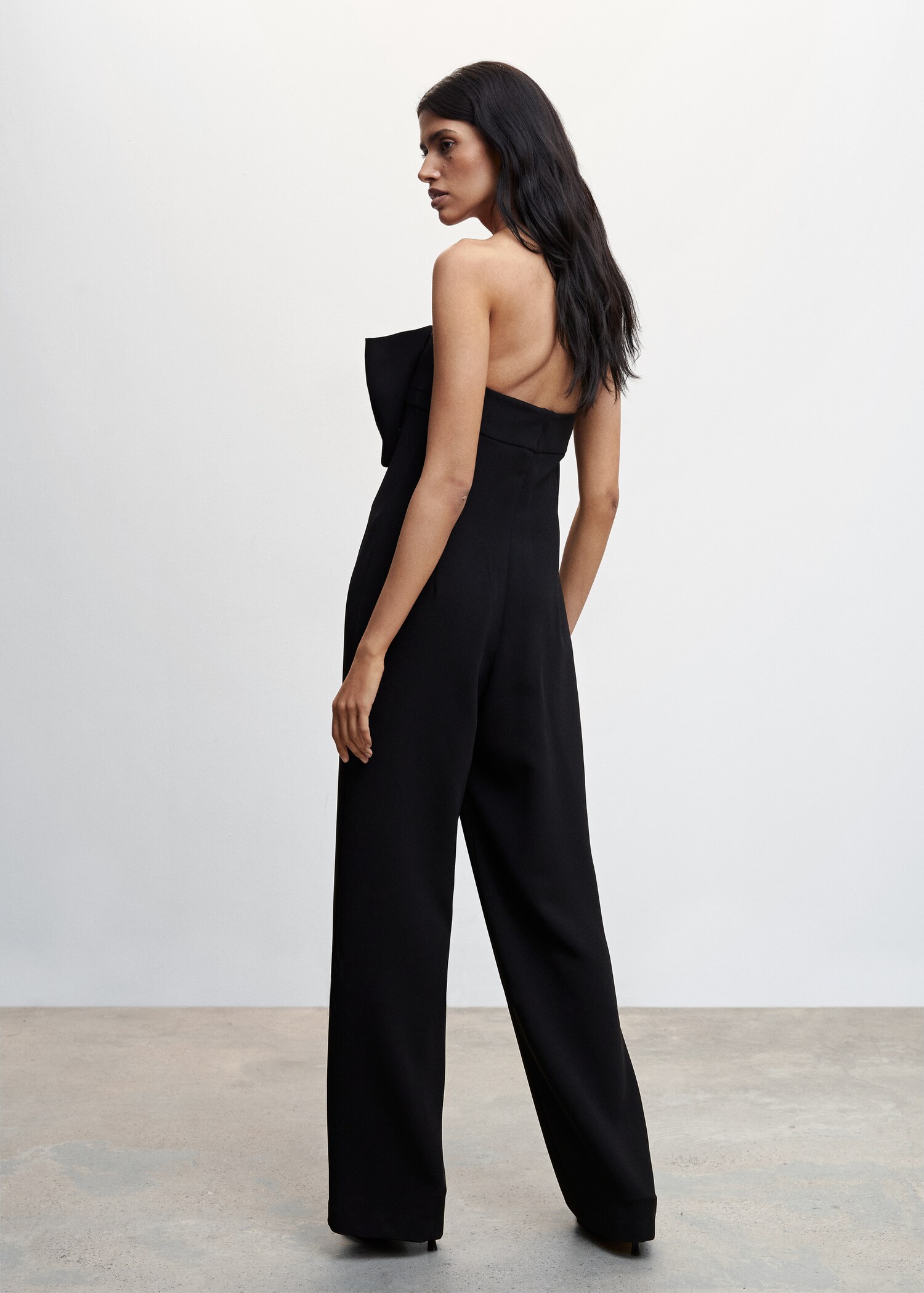 Strapless bow jumpsuit - Reverse of the article