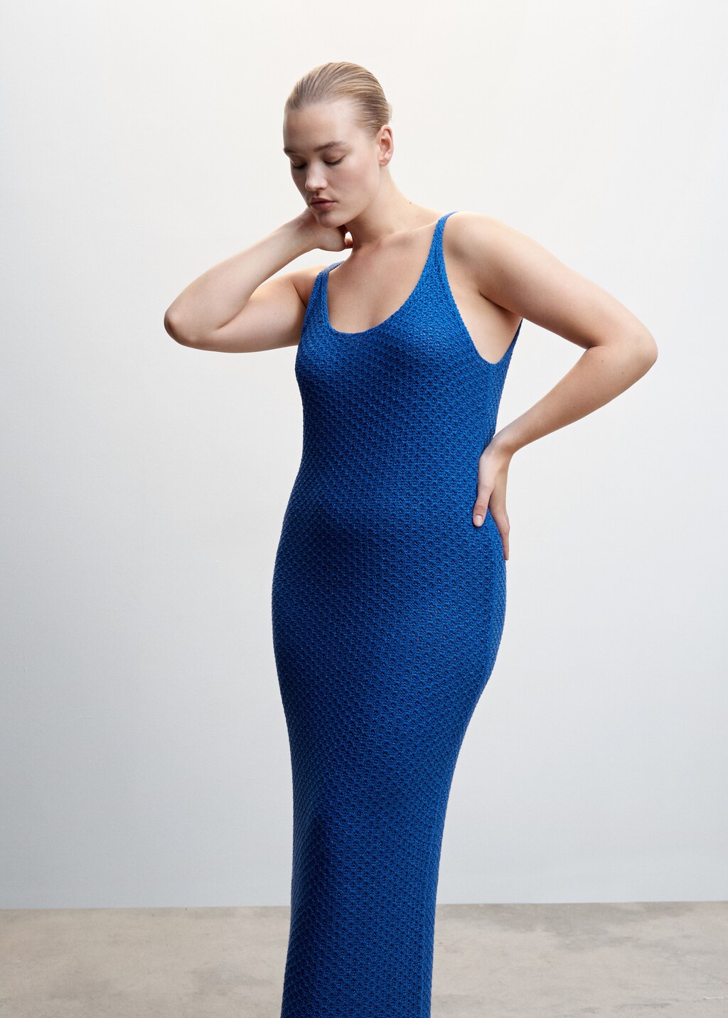 Knitted dress with fringe detail Women MANGO OUTLET United Kingdom
