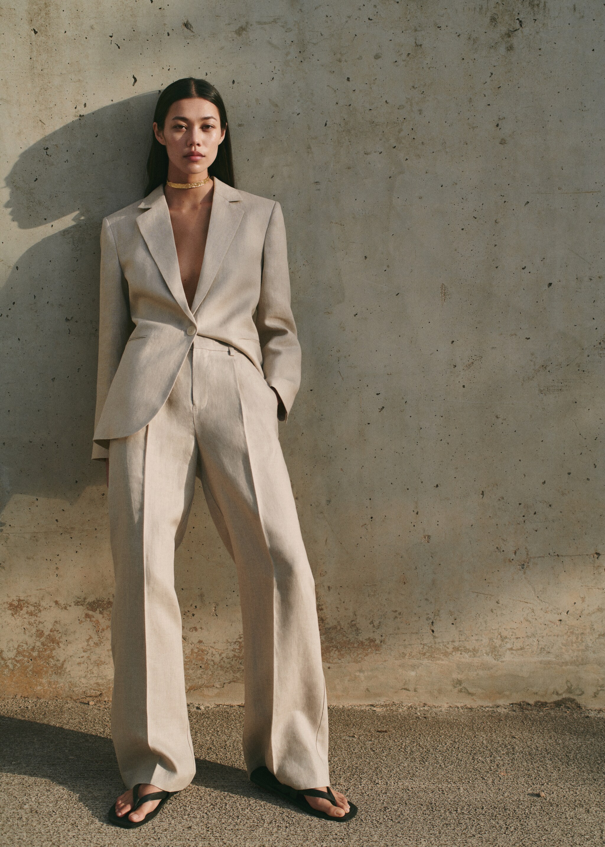 Linen suit trousers - Details of the article 7