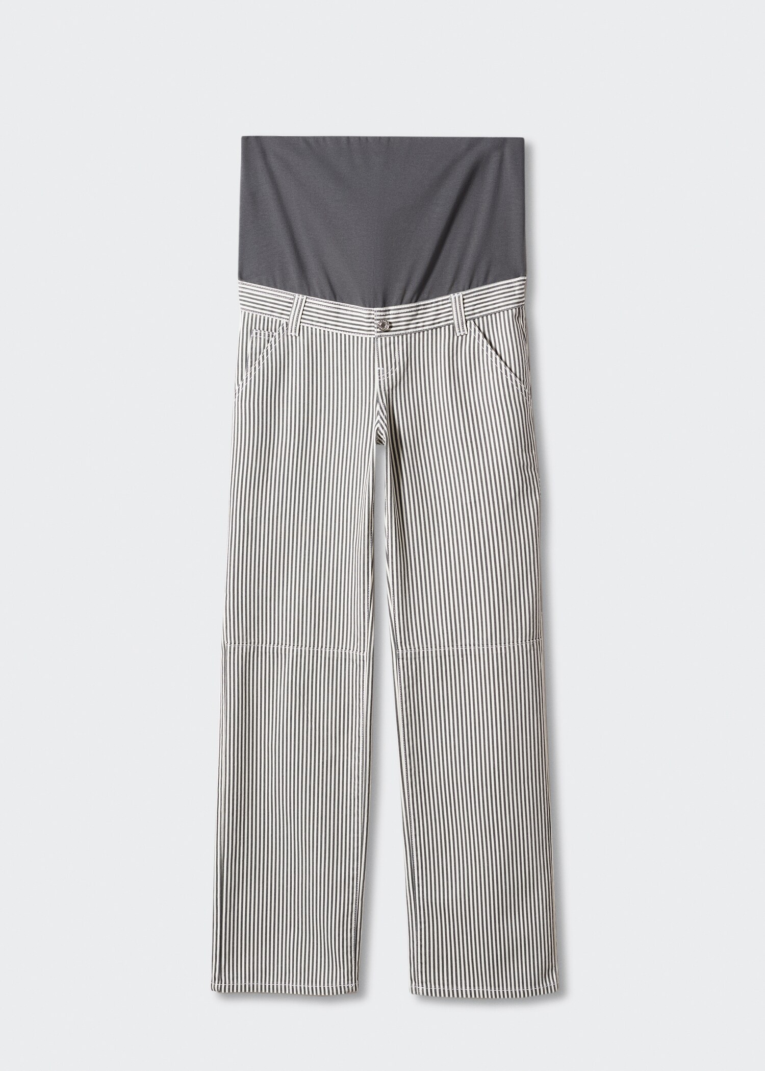 Maternity striped cargo jeans - Article without model