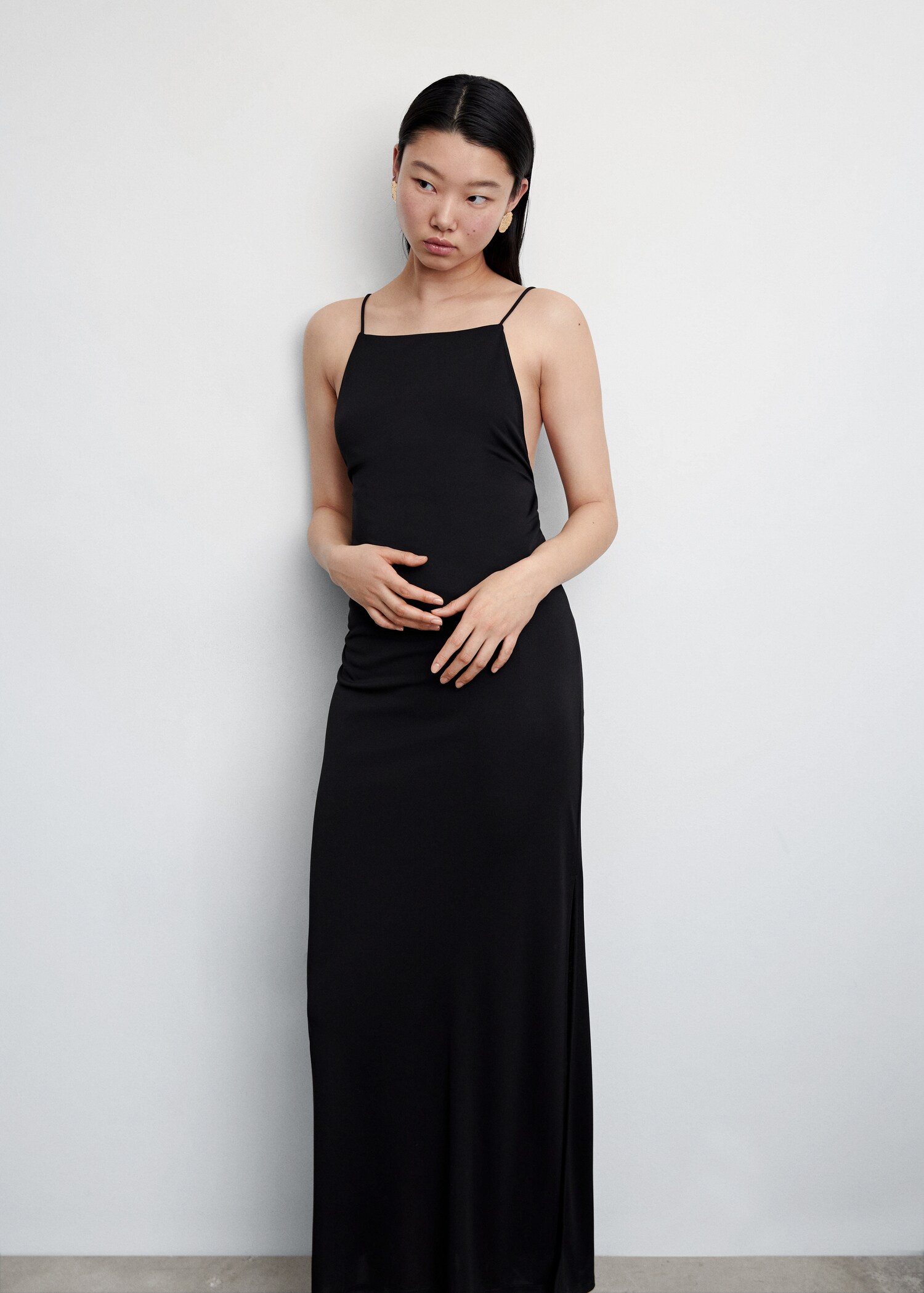 Scoop-back bodycon dress - Medium plane