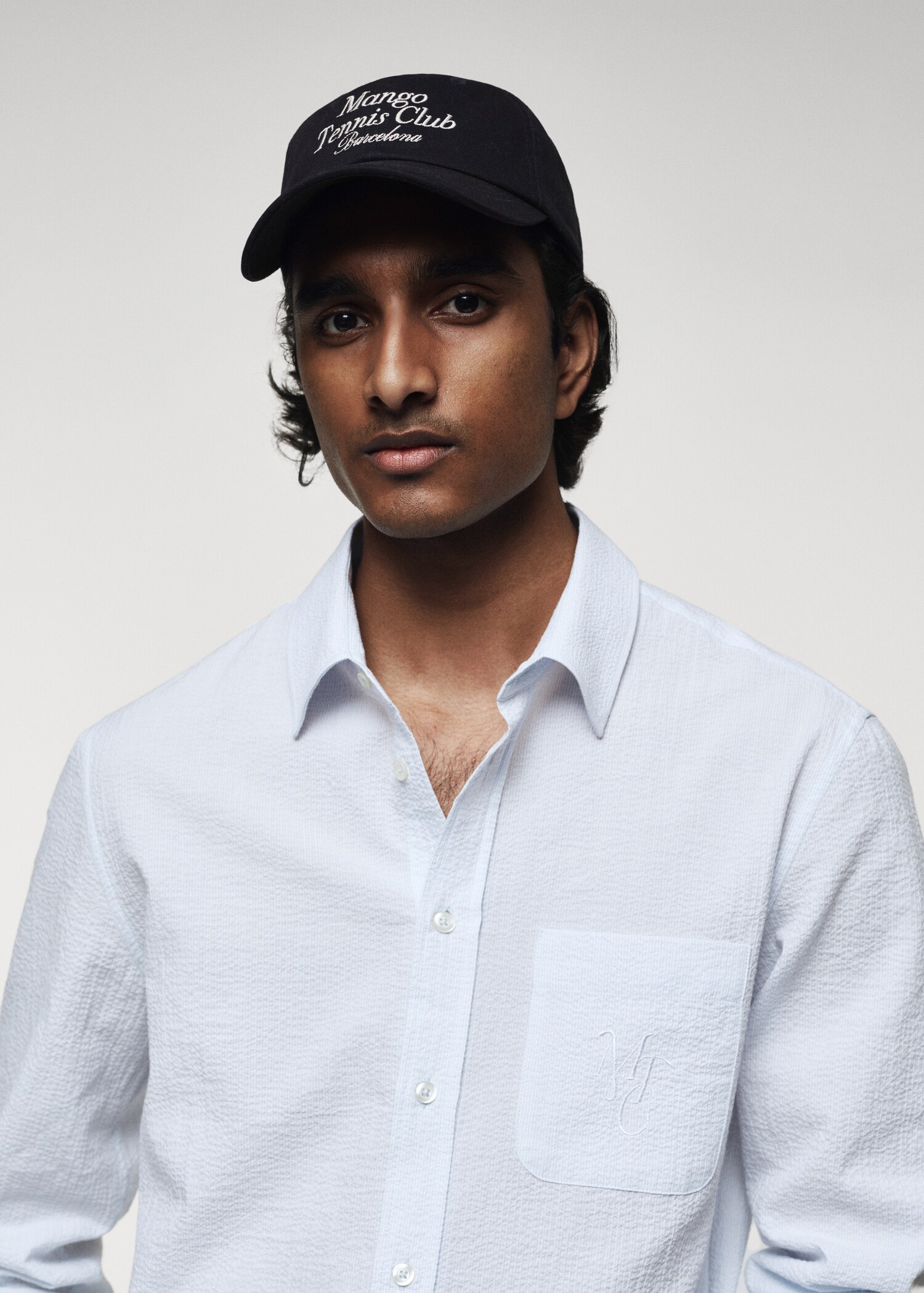 Pocket textured shirt - Details of the article 1