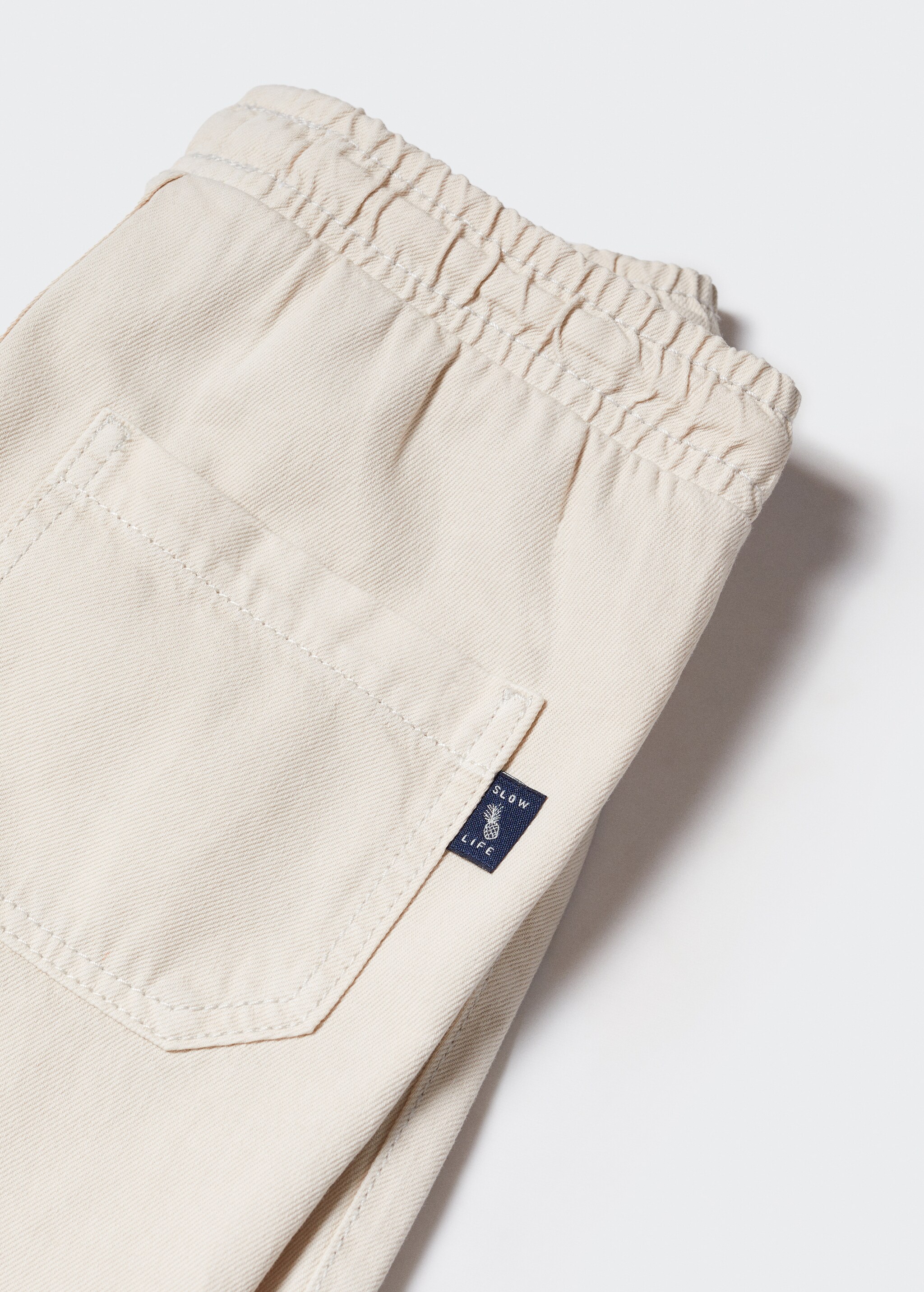 Cotton shorts with elastic waist - Details of the article 8
