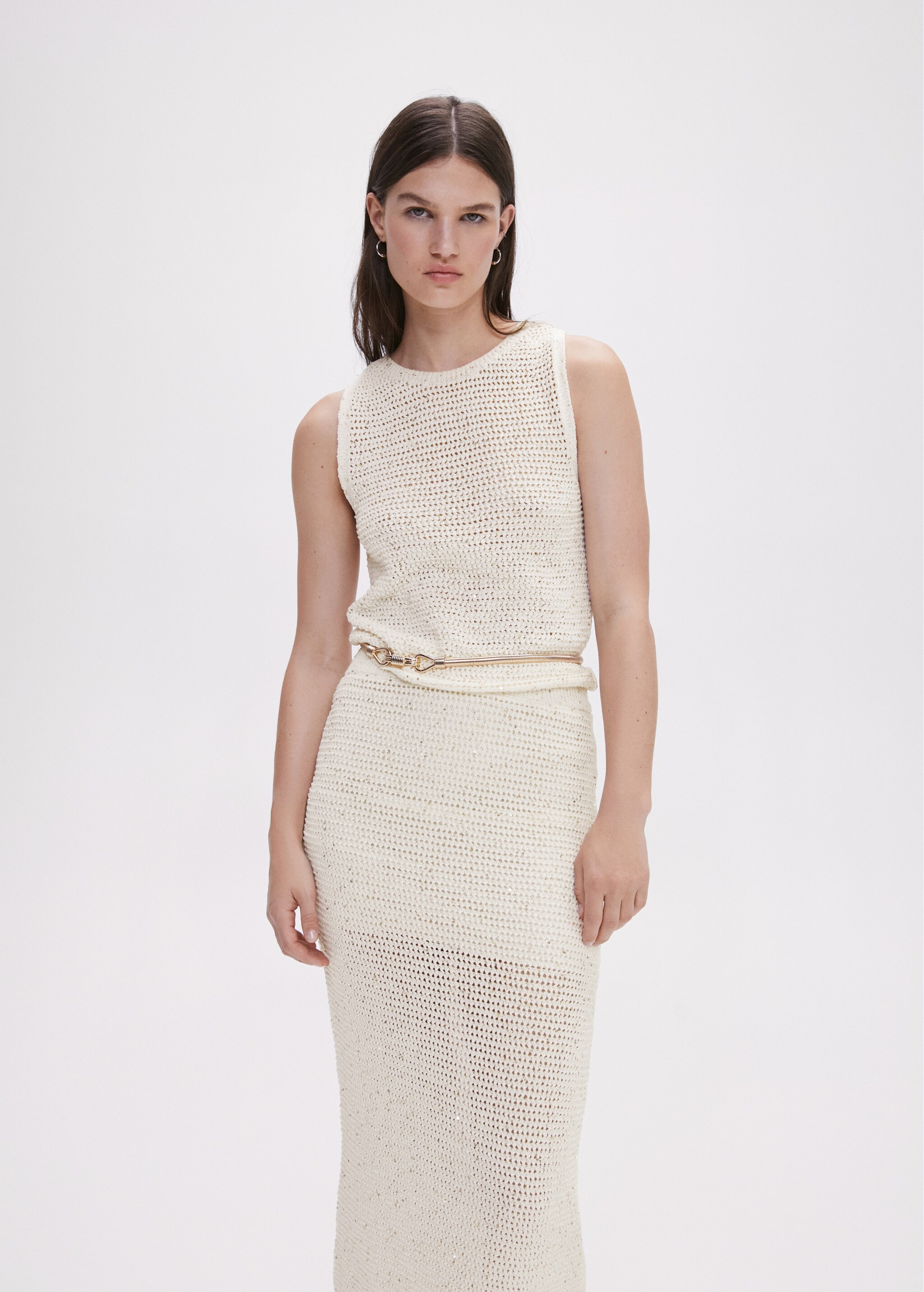 Openwork knitted skirt - Details of the article 1