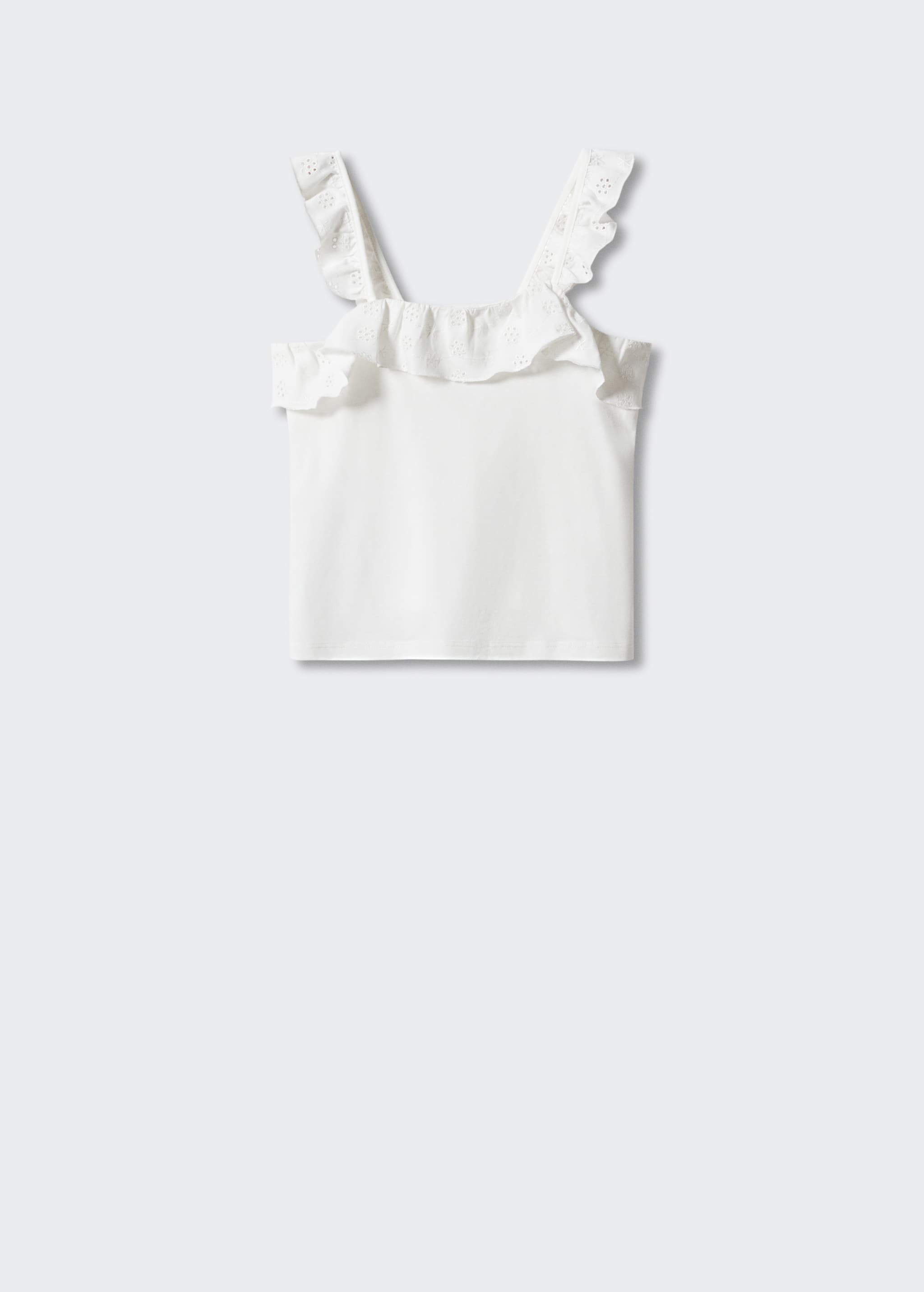 Ruffled strap t-shirt - Article without model