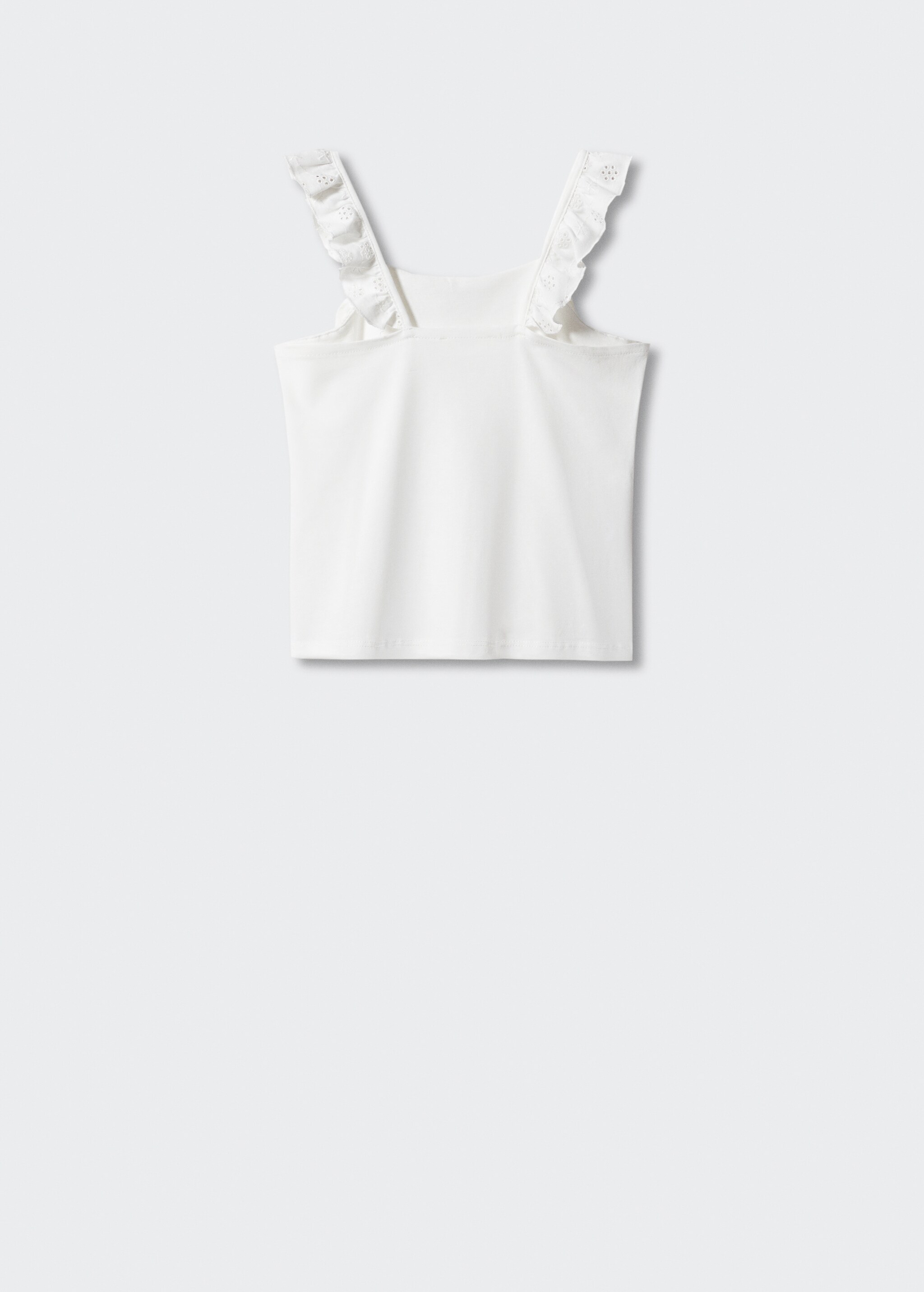Ruffled strap t-shirt - Reverse of the article