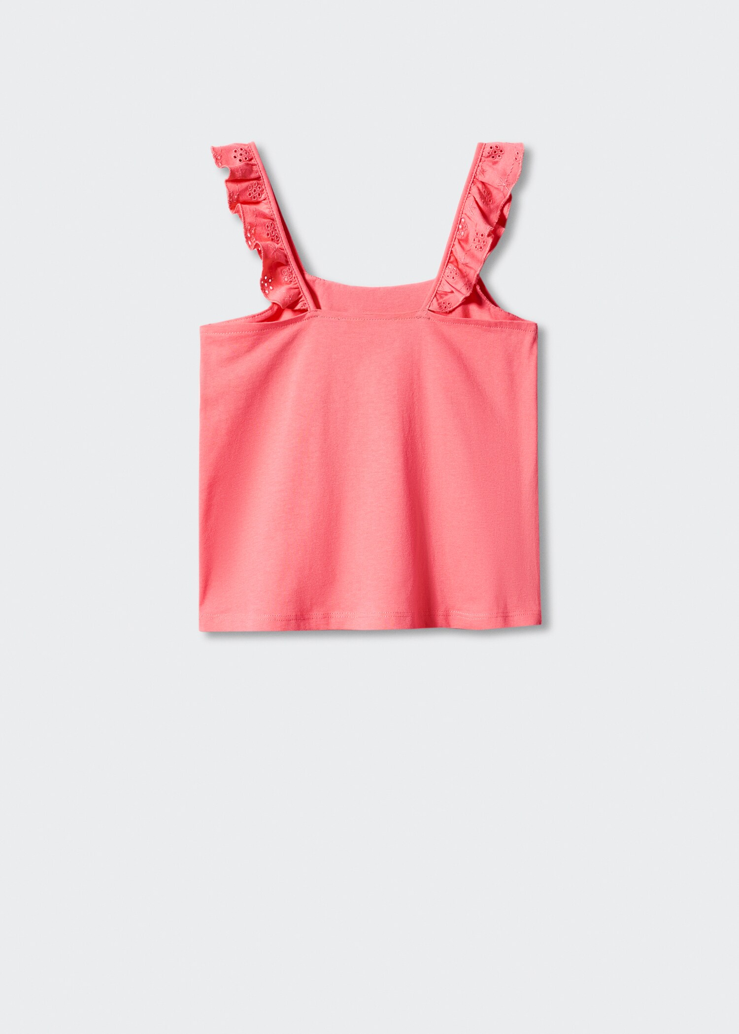 Ruffled strap t-shirt - Reverse of the article