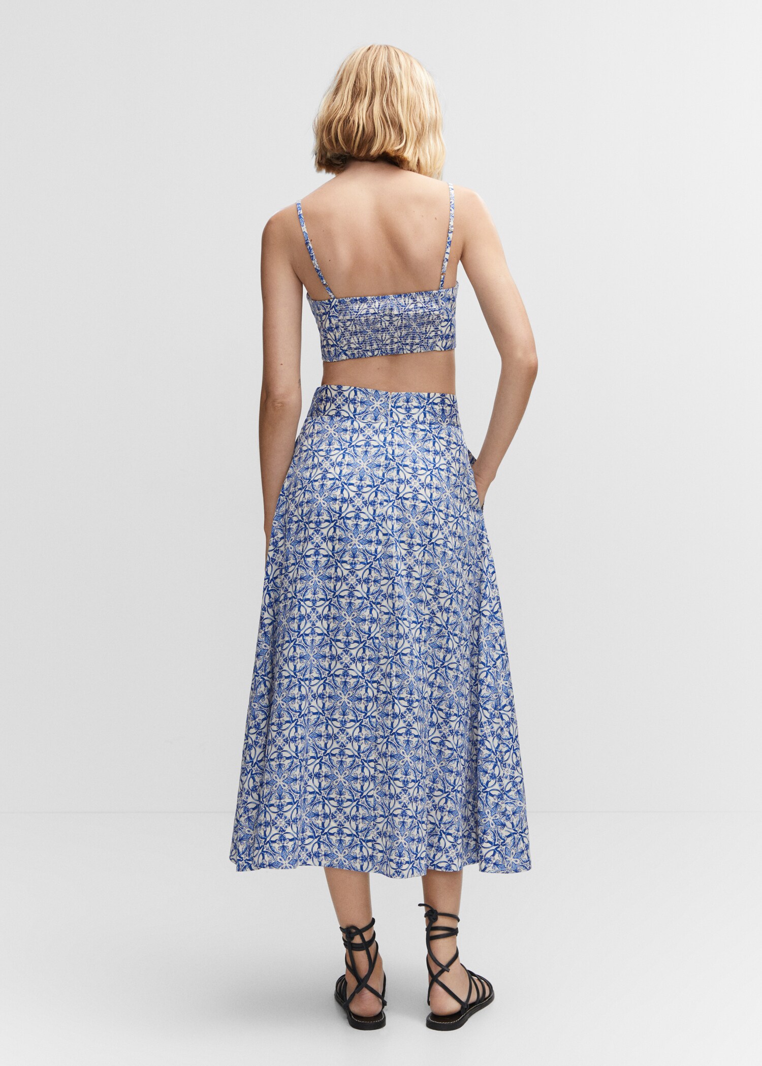 Printed corset top - Reverse of the article