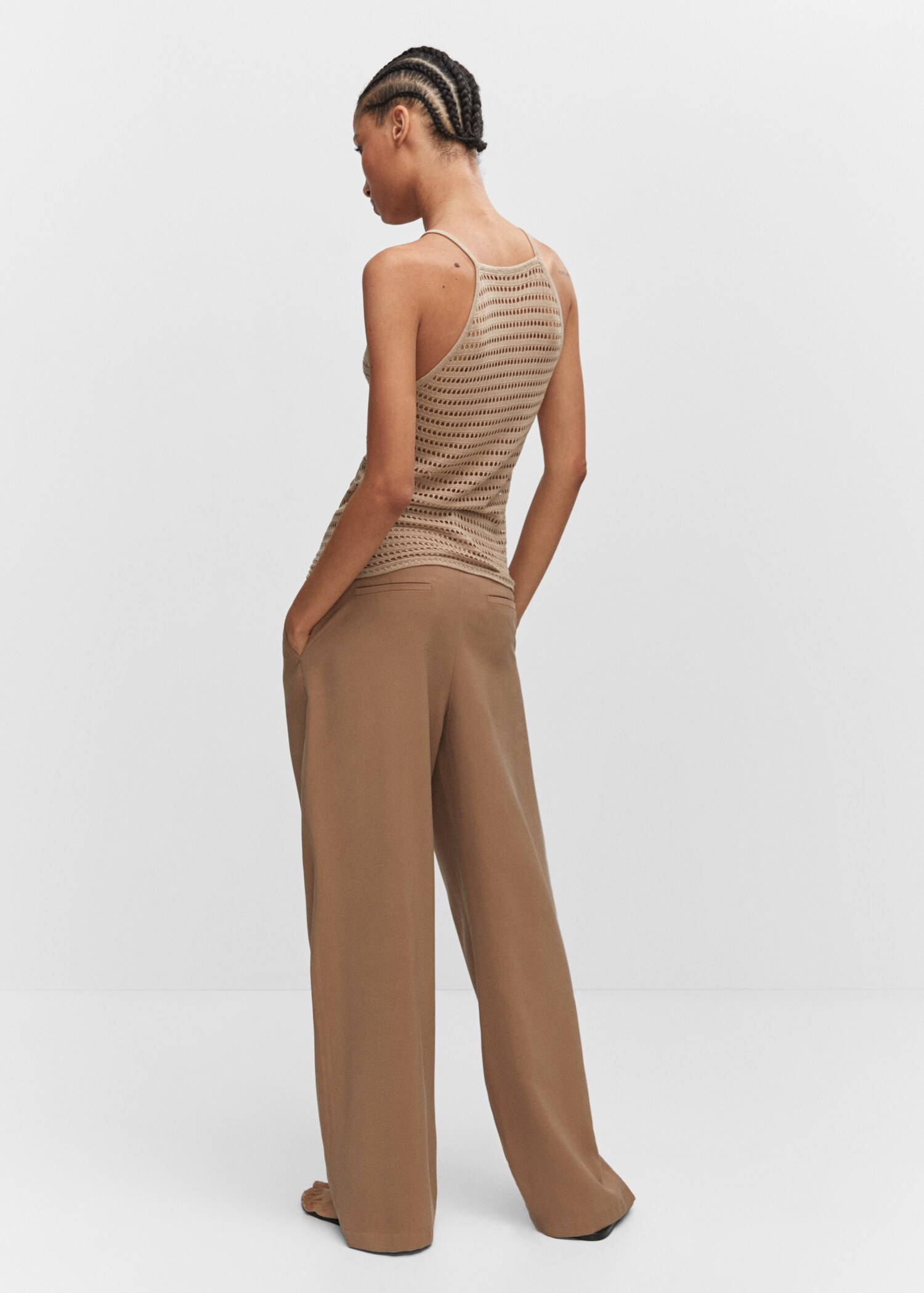 Top punt coll halter - Revers de l'article