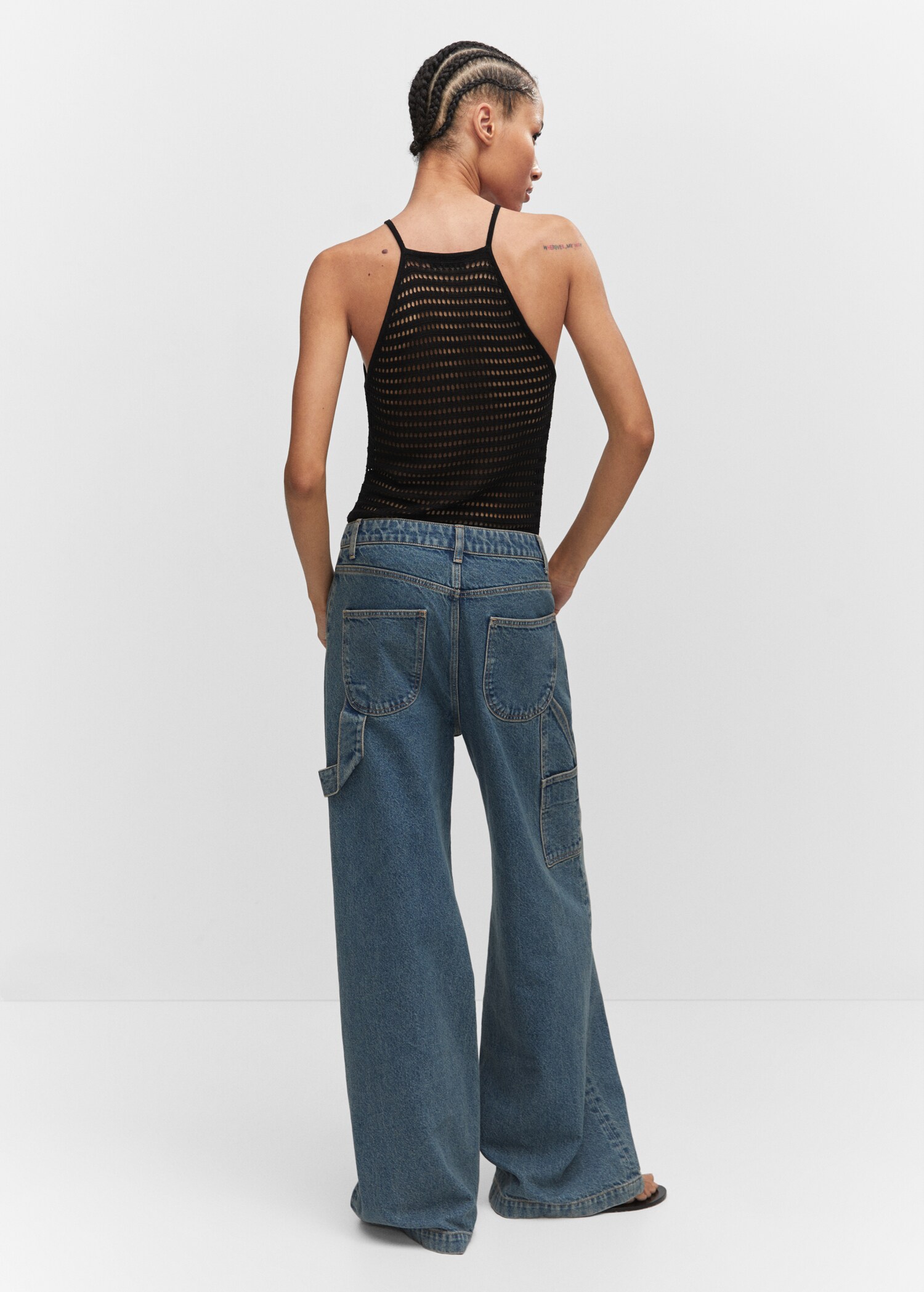 Top punt coll halter - Revers de l'article