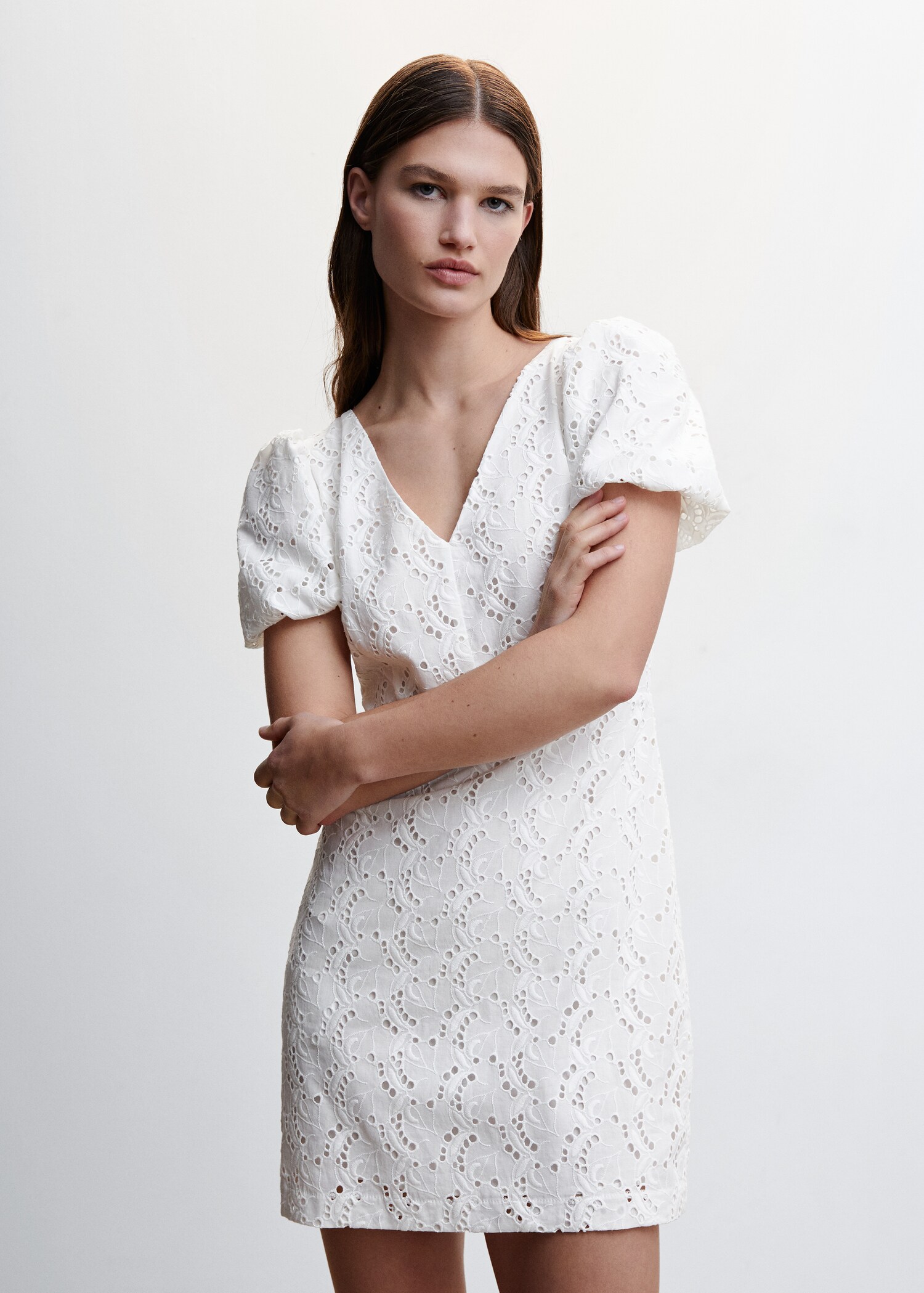 Cotton cross back dress - Medium plane
