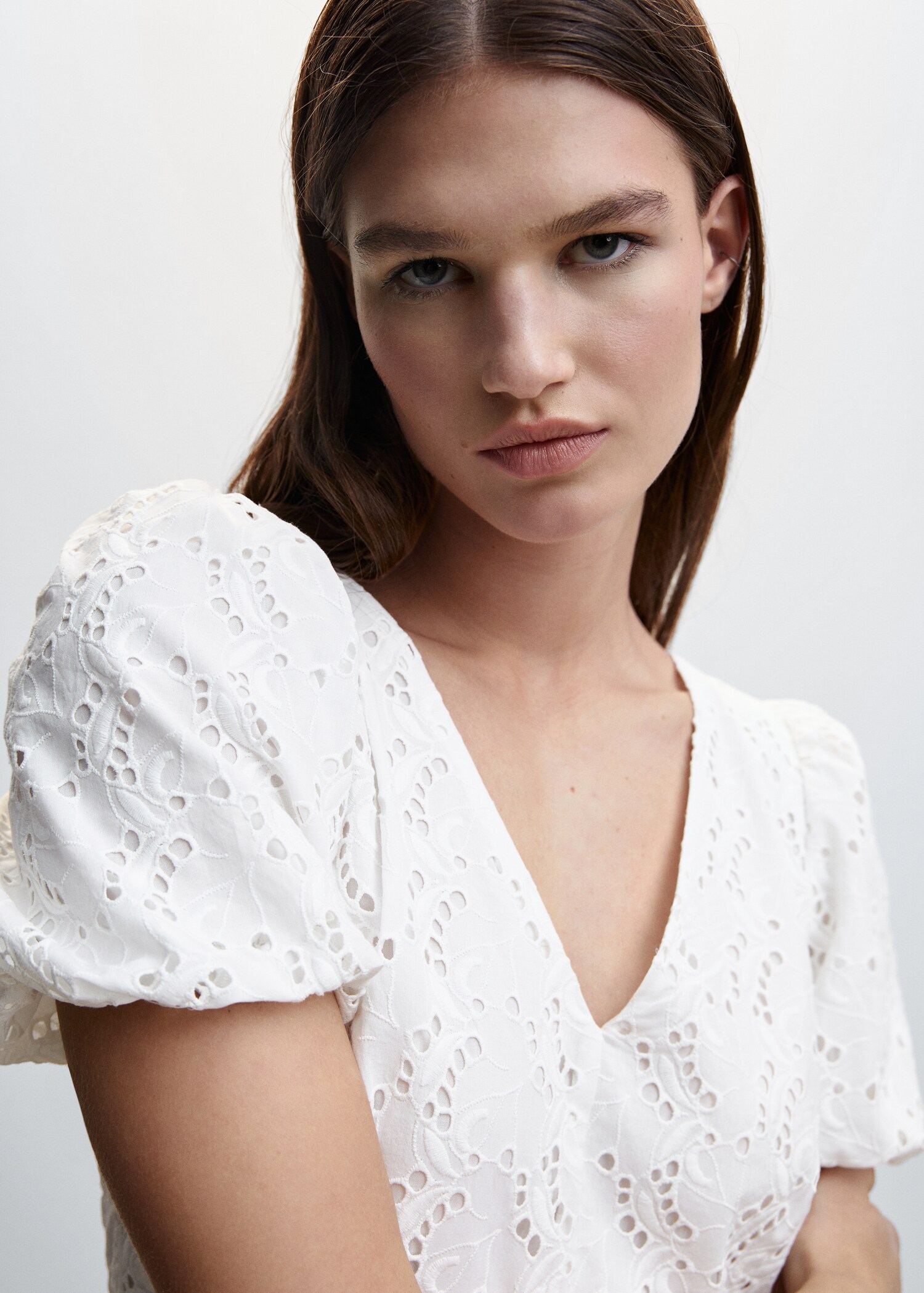 Cotton cross back dress - Details of the article 1