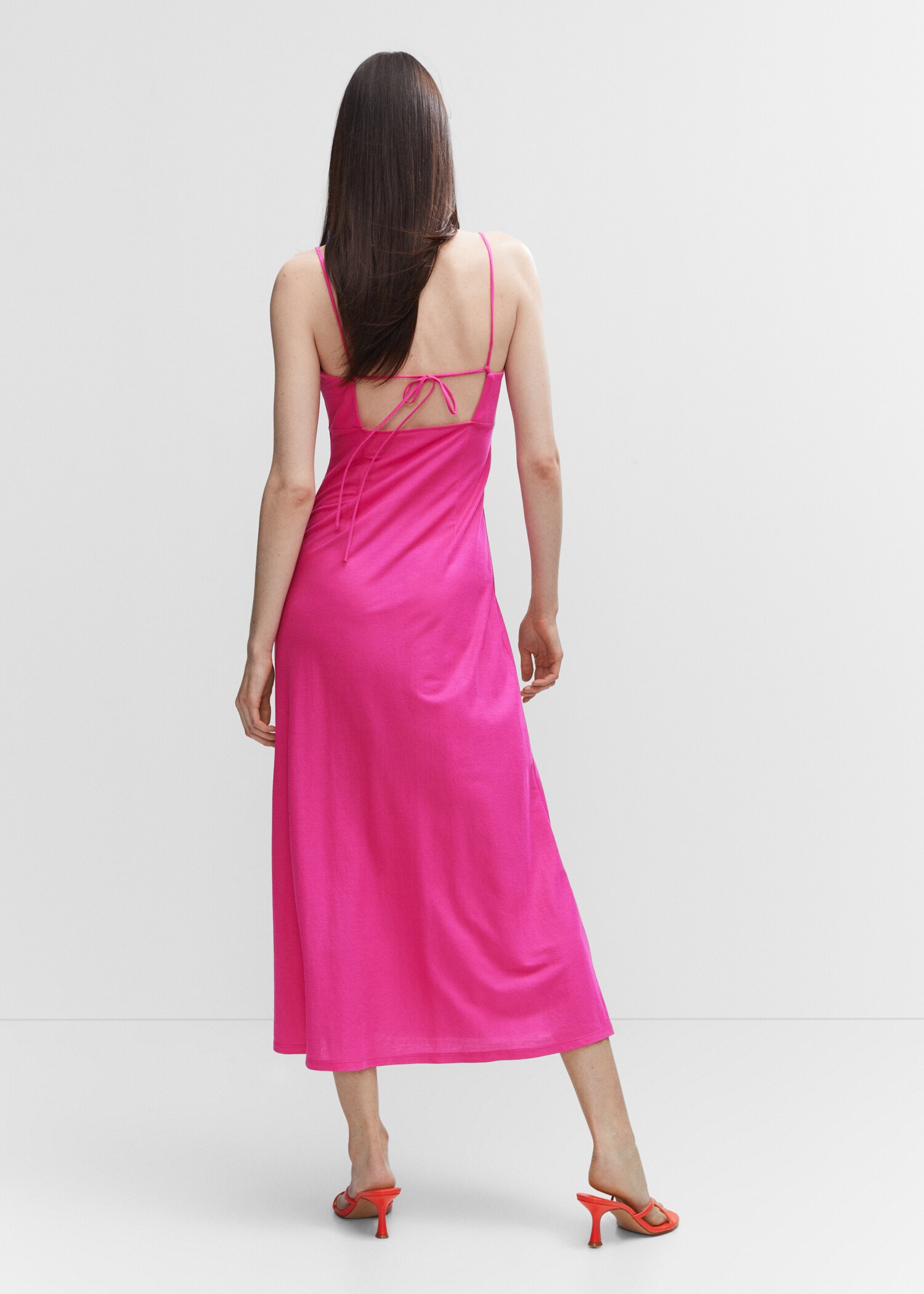 Vestido abertura lateral - Reverso del artículo