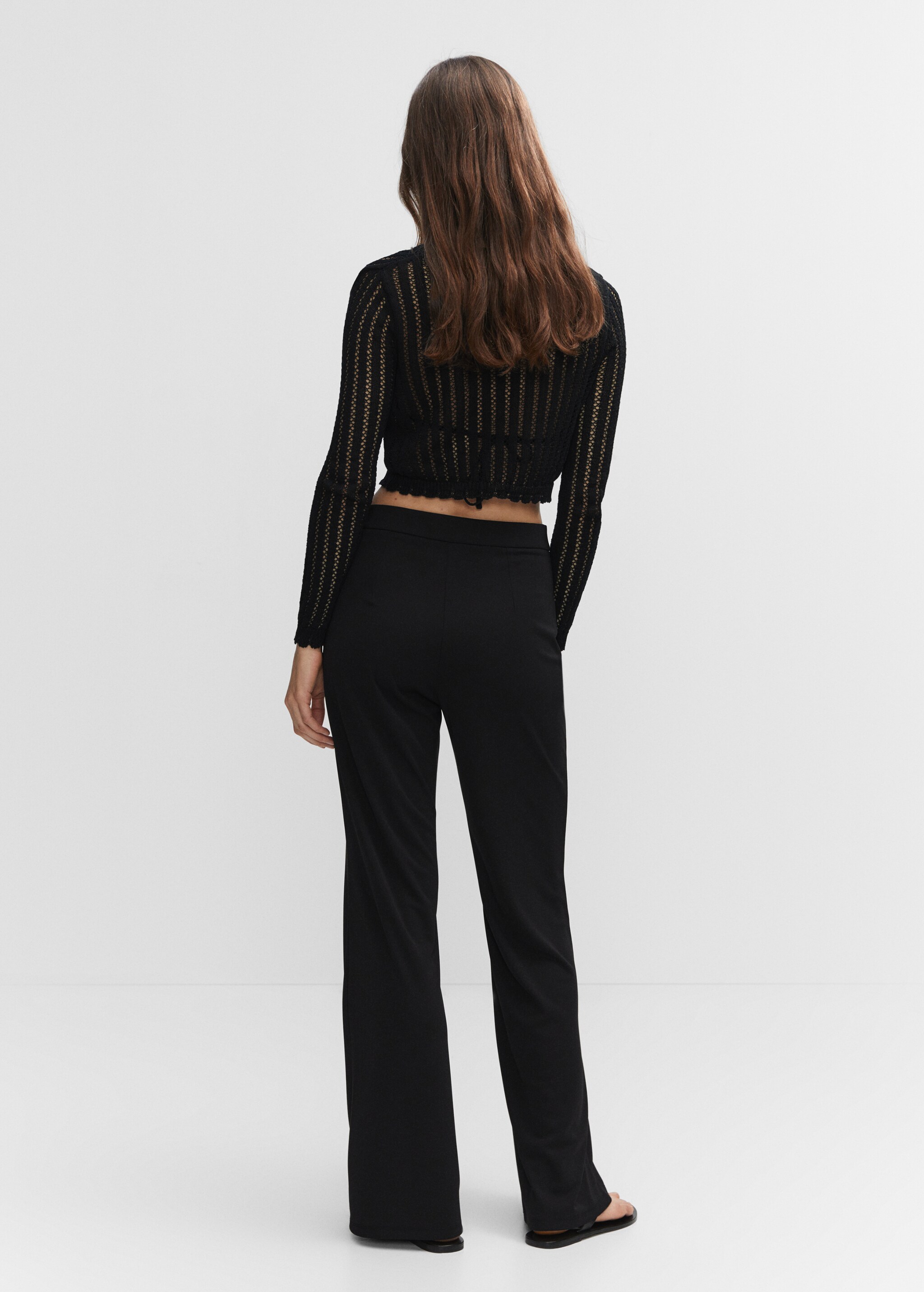 High-rise wideleg trousers - Reverse of the article