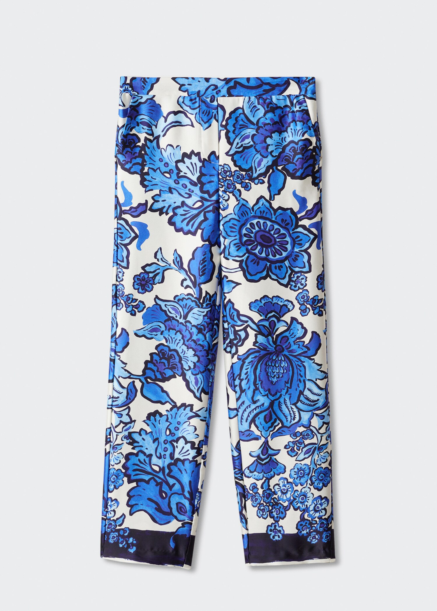 Pantalón satinado floral - Artículo sin modelo