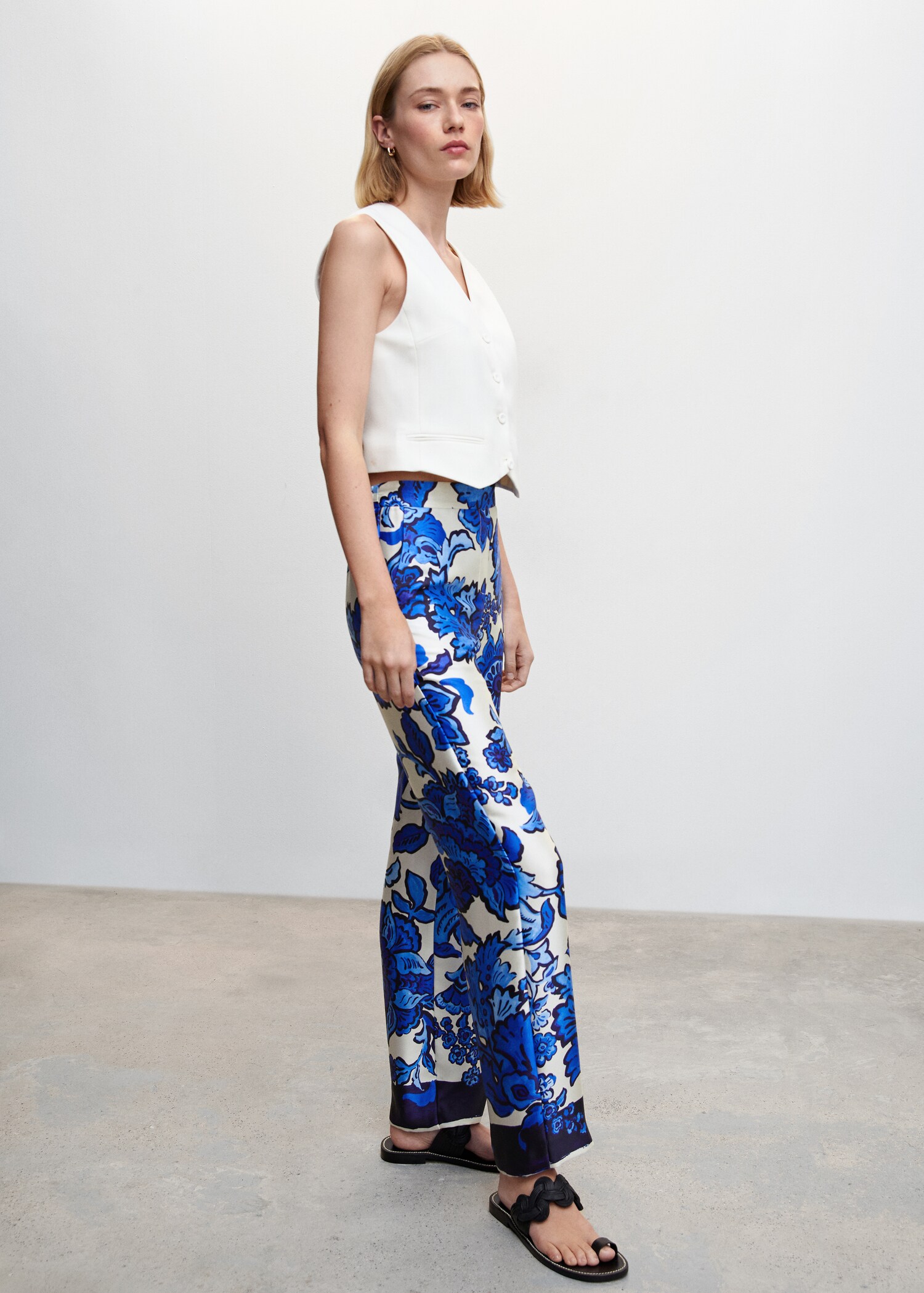 Pantalón satinado floral - Detalle del artículo 2