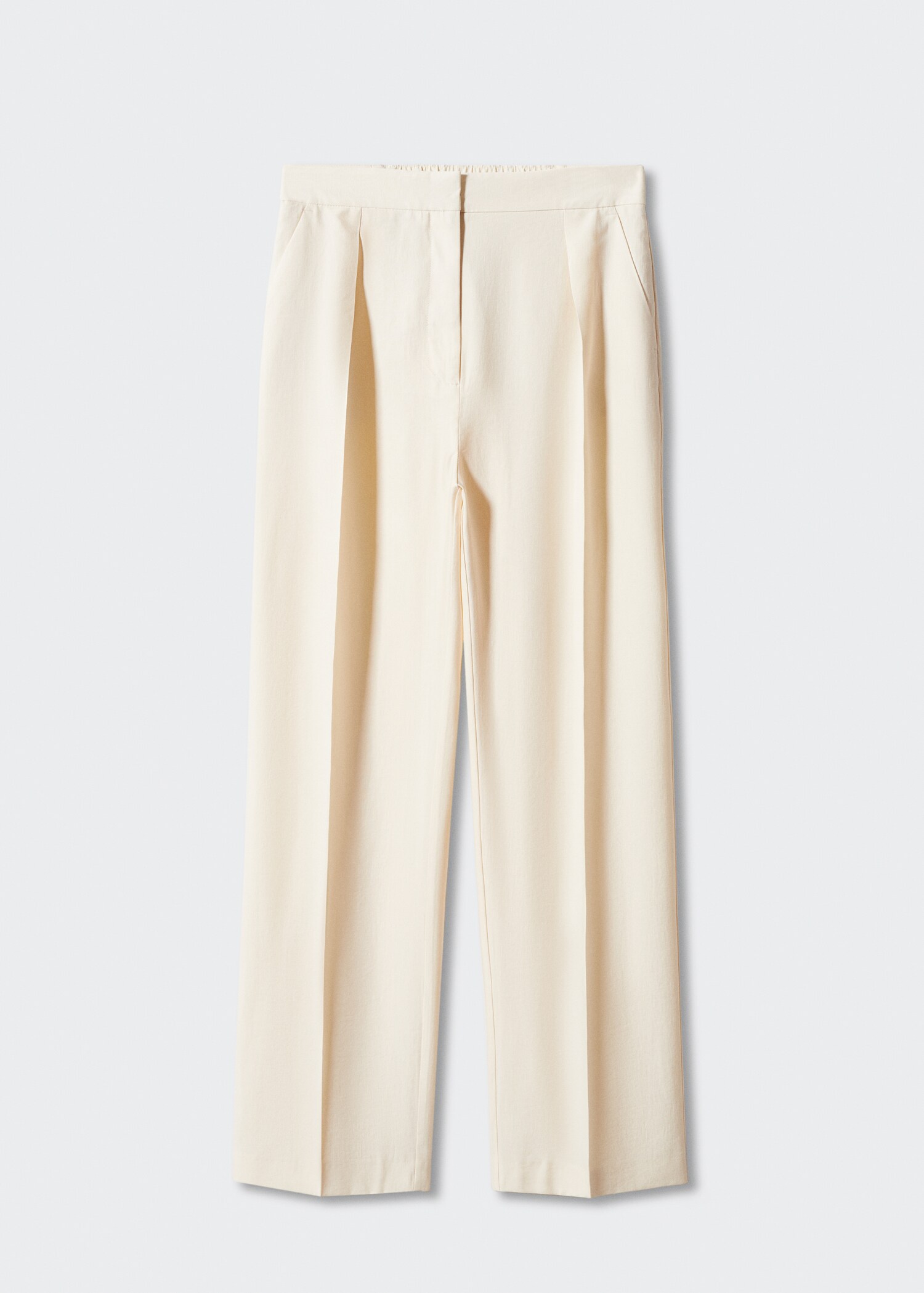 Pleat straight trousers - Article without model