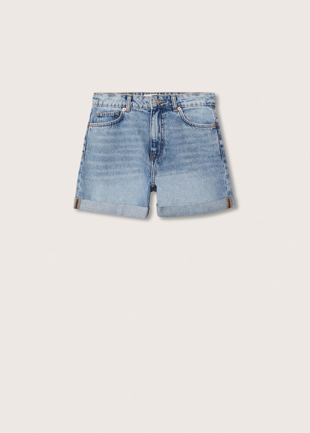 Mom-fit denim shorts - Women | MANGO OUTLET USA