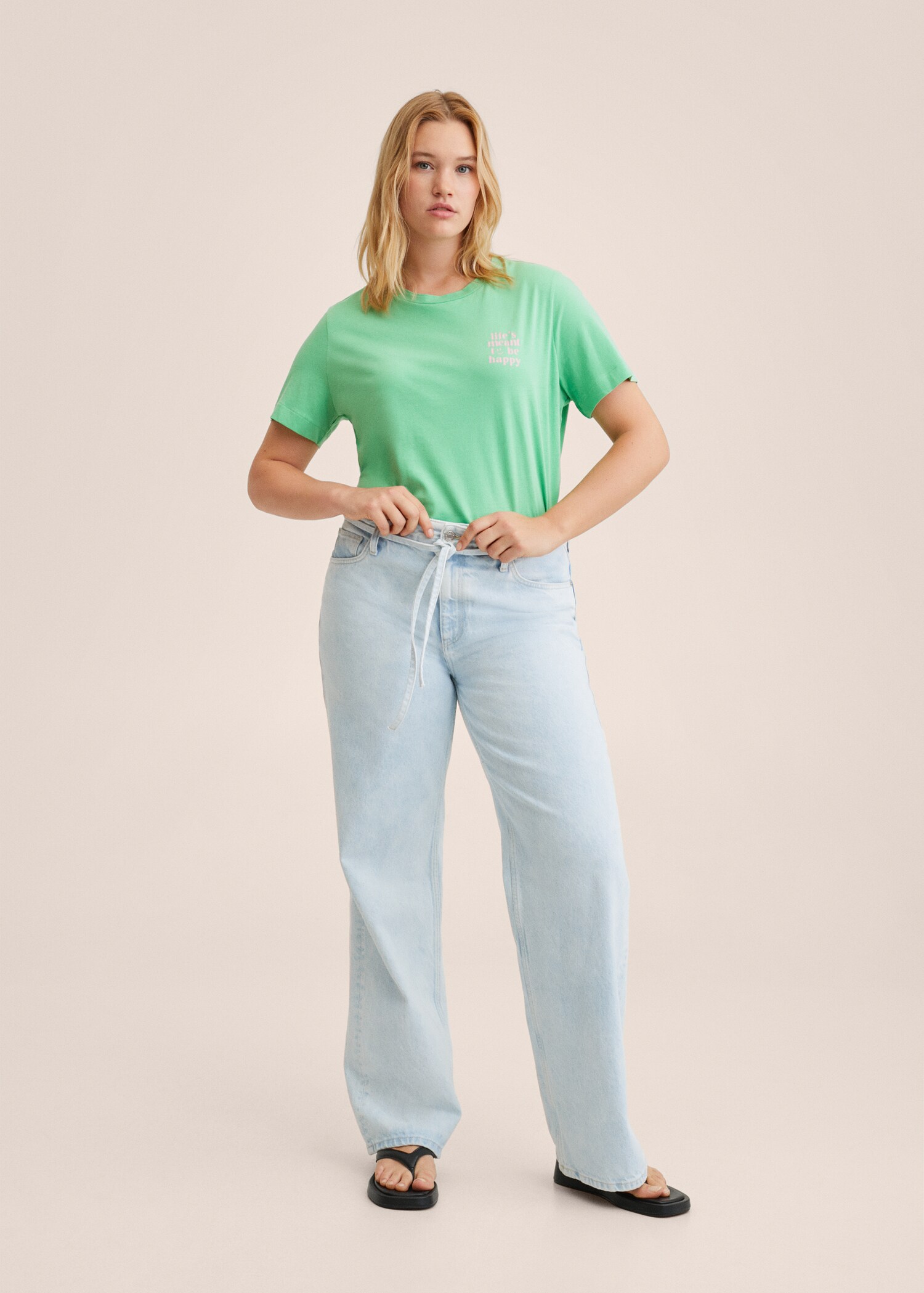Printed cotton-blend T-shirt - Details of the article 3