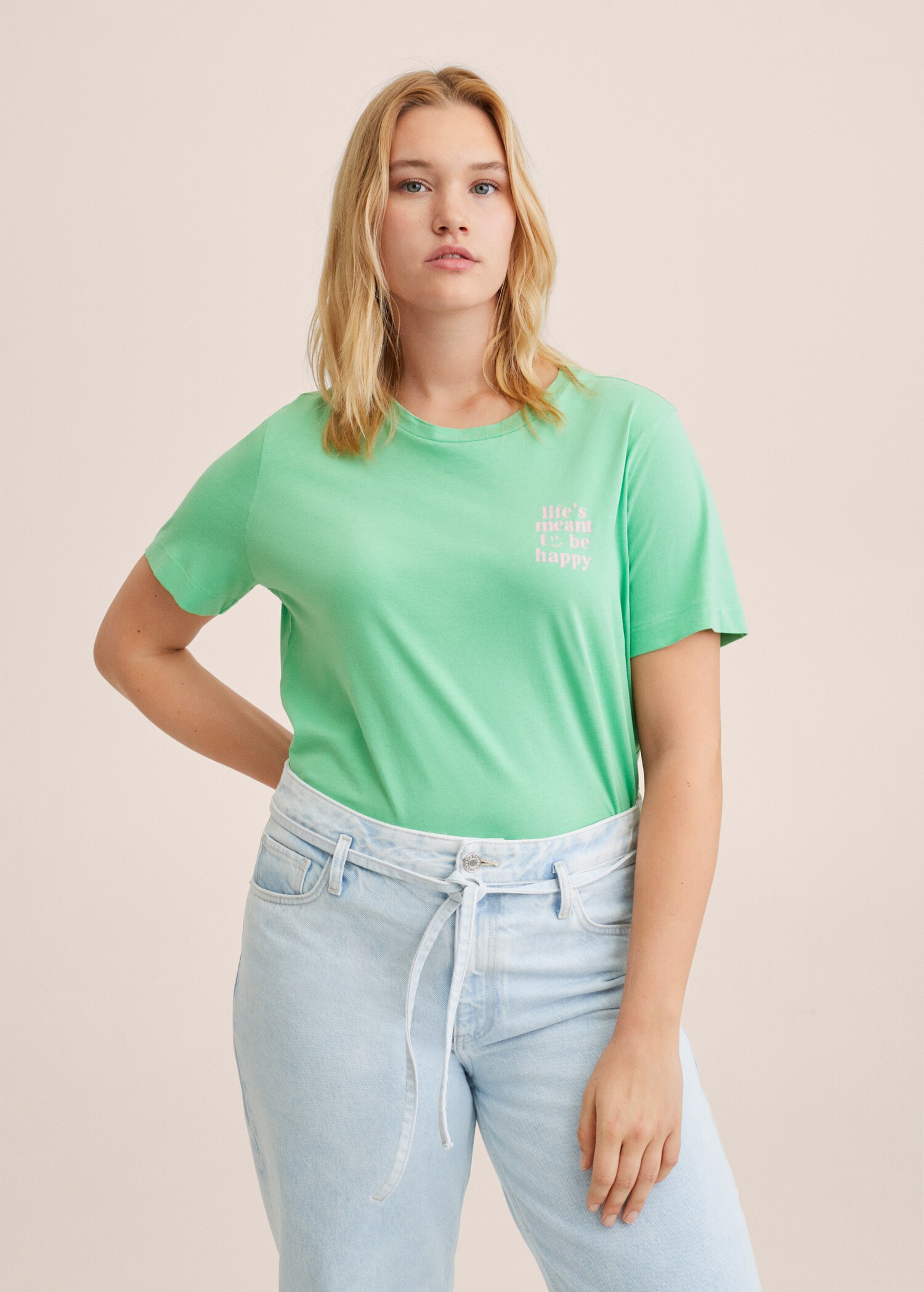 Printed cotton-blend T-shirt - Details of the article 4