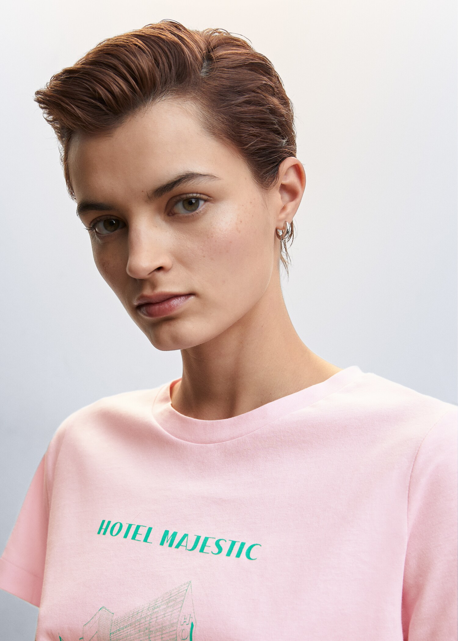 Bedrucktes Baumwoll-T-Shirt - Detail des Artikels 1