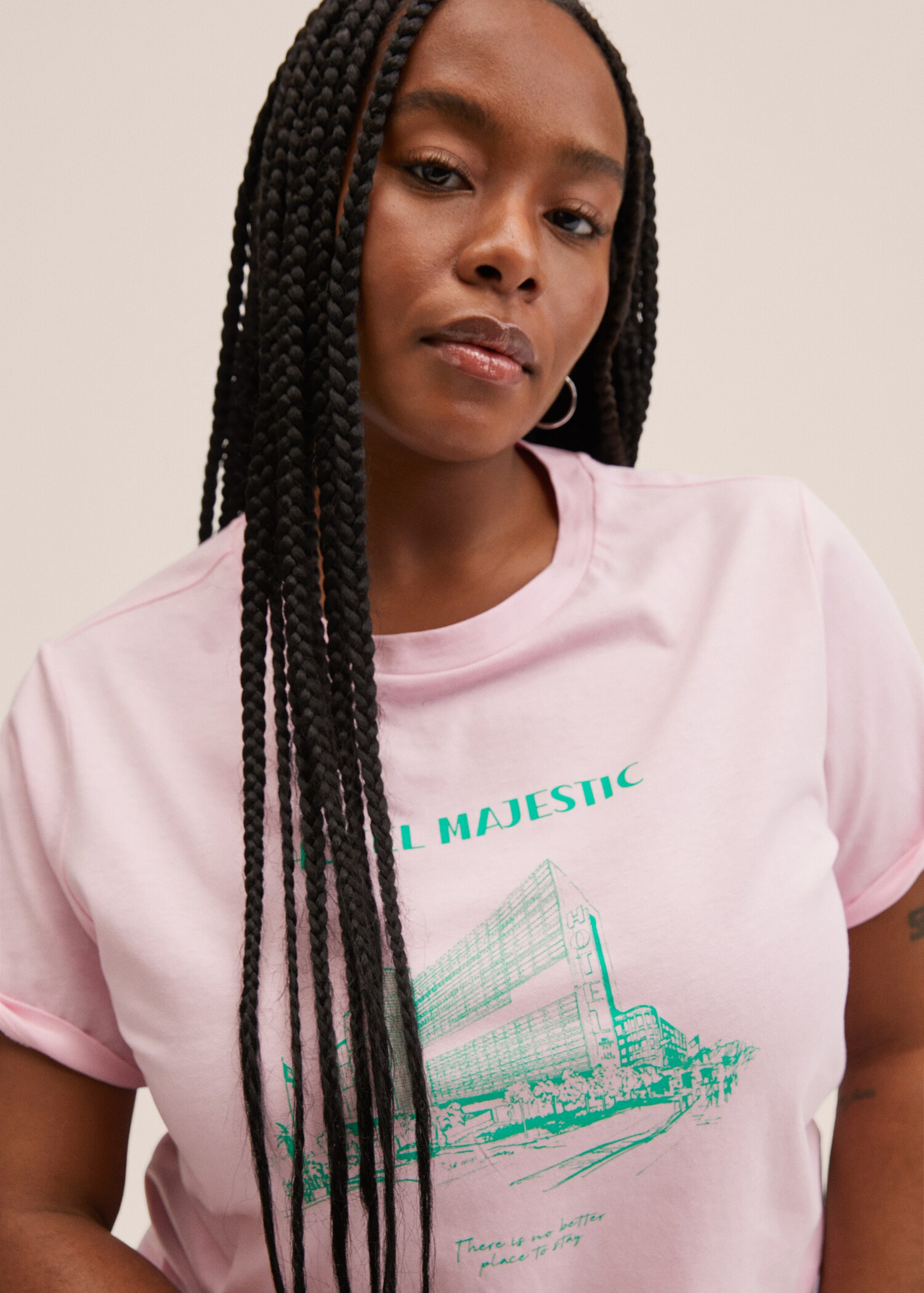 Bedrucktes Baumwoll-T-Shirt - Detail des Artikels 5