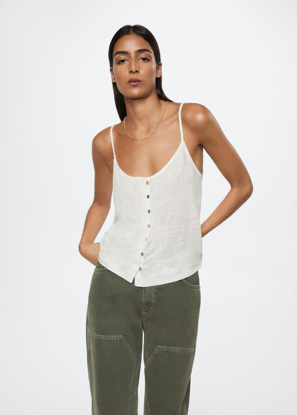 flowy linen tops