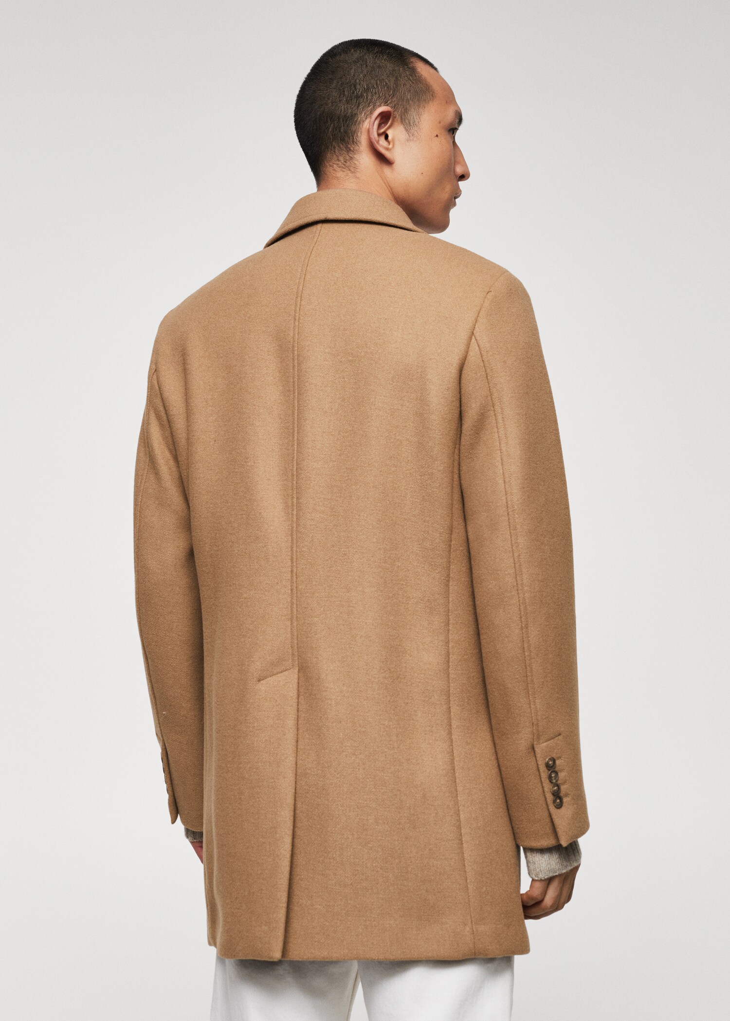 Manteau laine recyclée - Verso de l’article