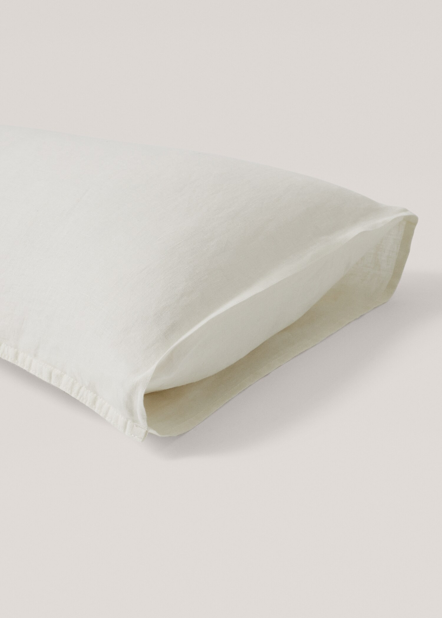 100% linen pillowcase 45x110cm - Medium plane