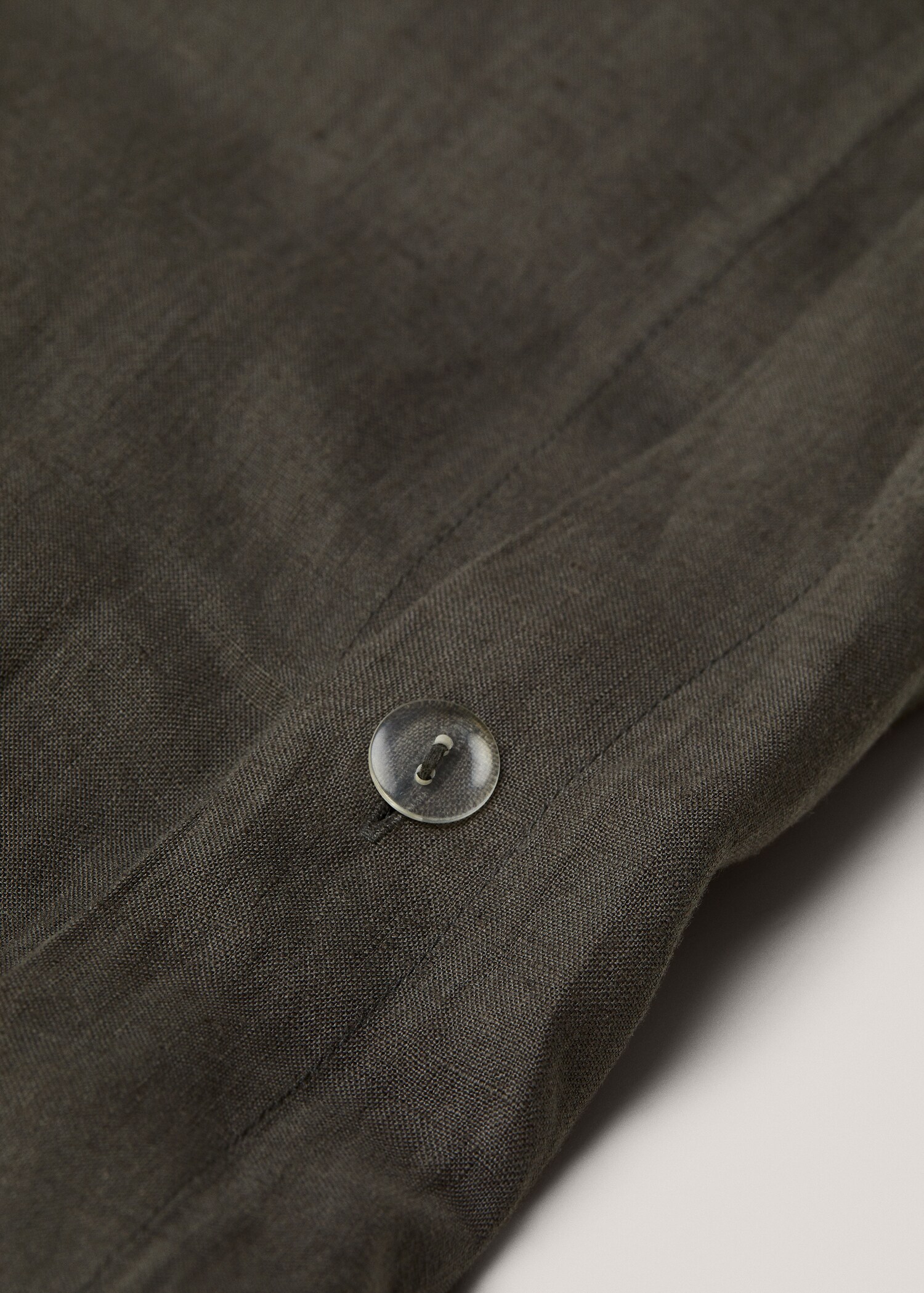 100% linen duvet cover for king bed - Medium plane