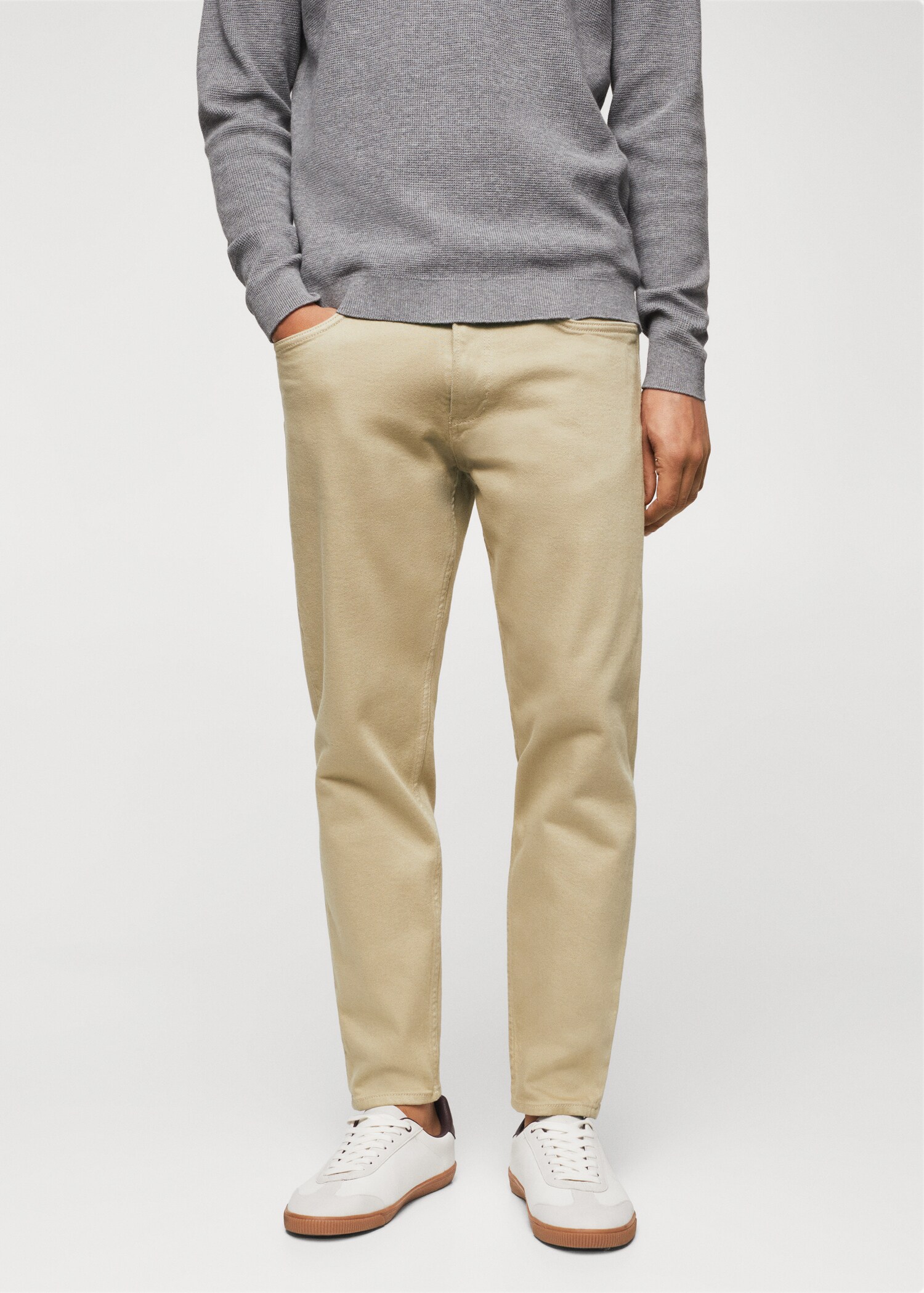 Ben tapered cropped jeans - Medium plane