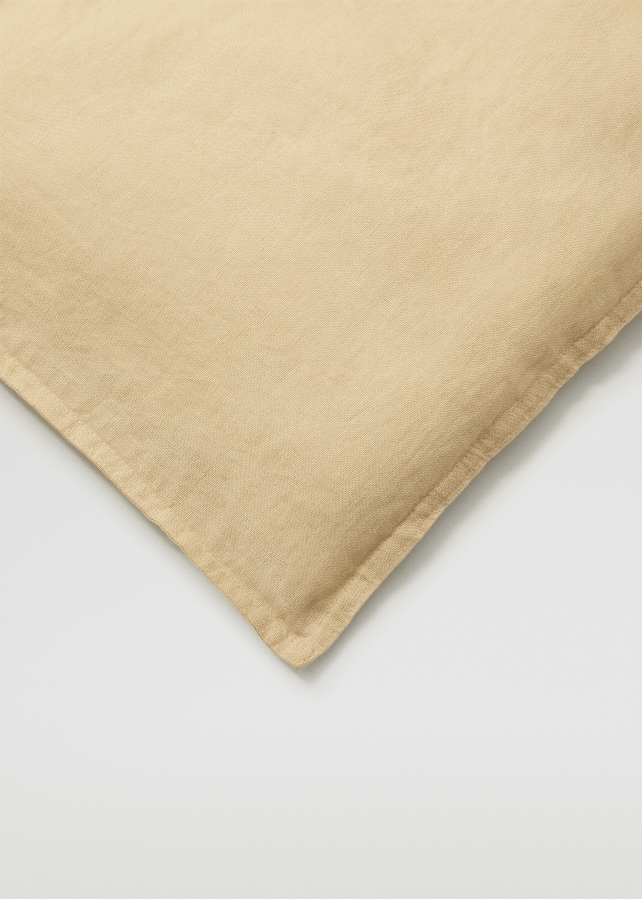 Bettbezug aus 100 % Leinen für 180 cm Bett - Detail des Artikels 4, Beige. Ref: 47127158-00.