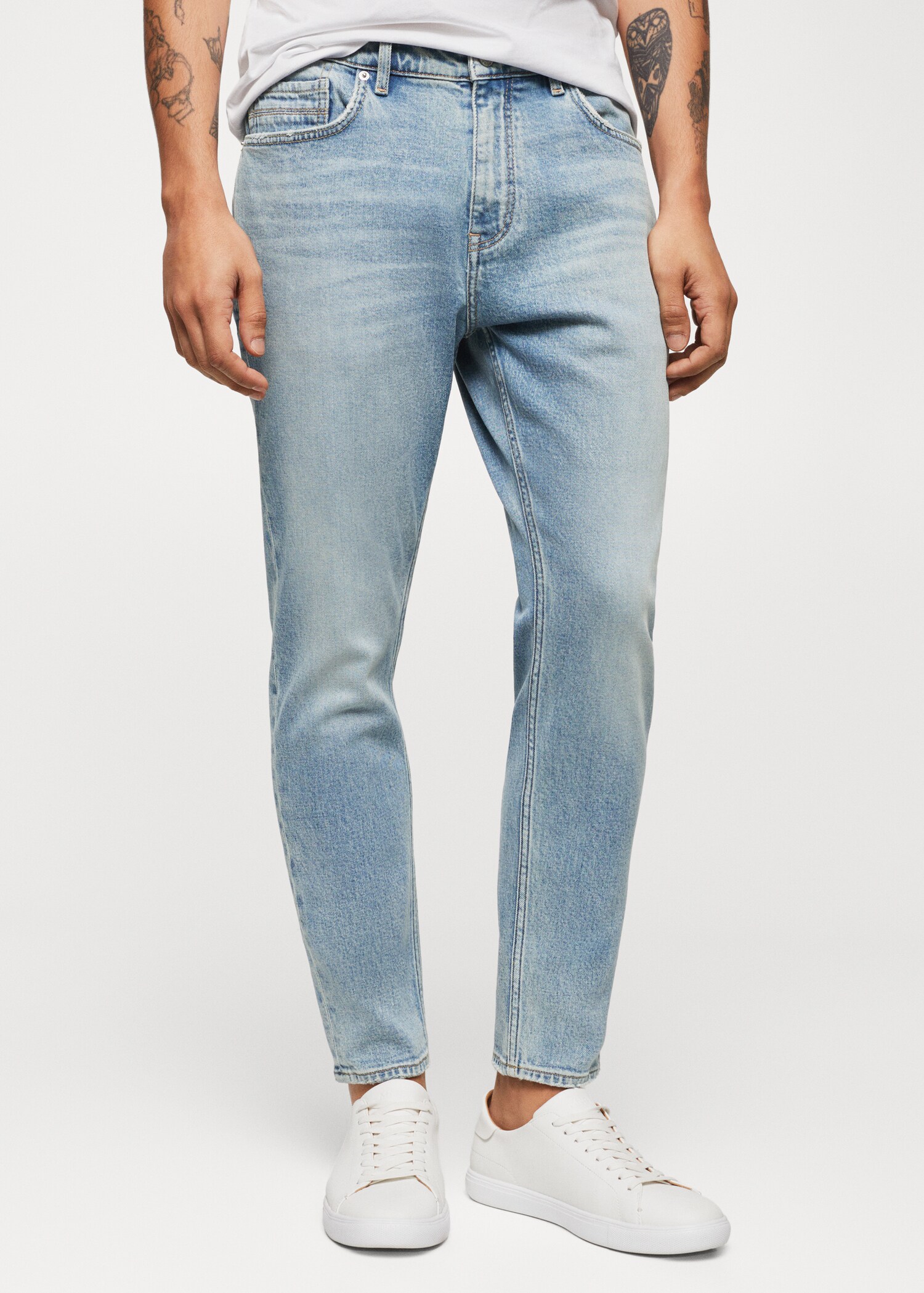 Tom tapered fit jeans - Medium plane