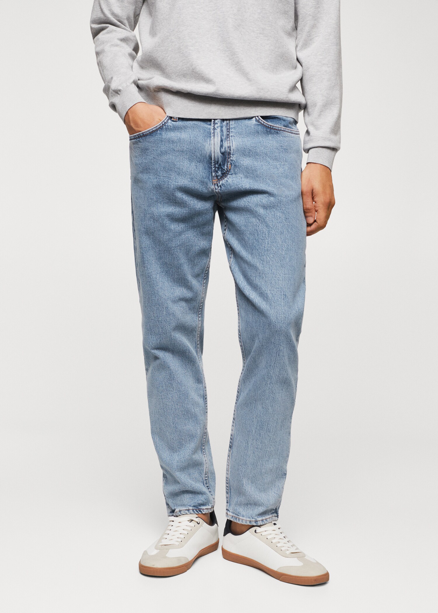 Ben tapered cropped jeans - Medium plane