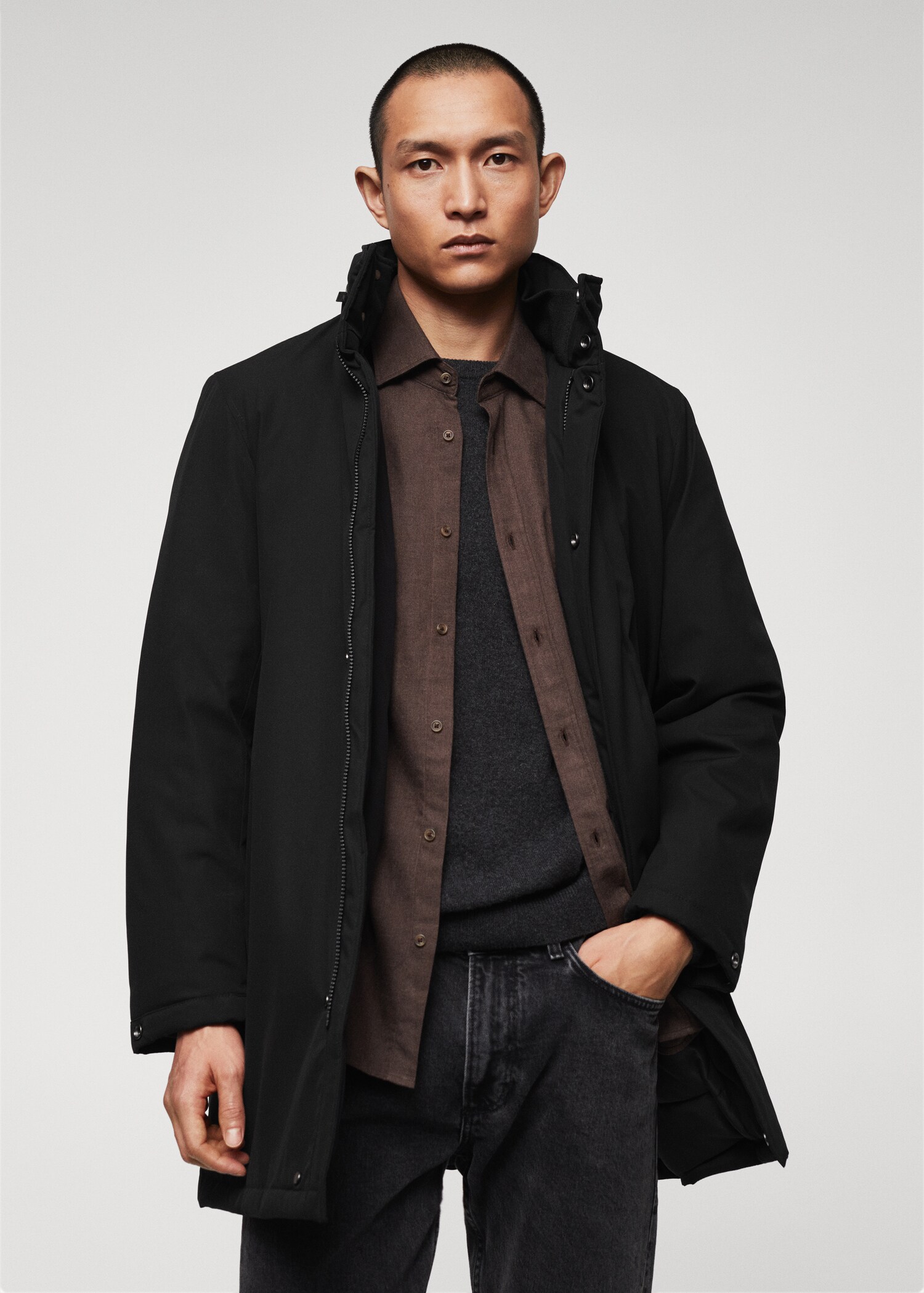 Parka water repellent - Plano medio